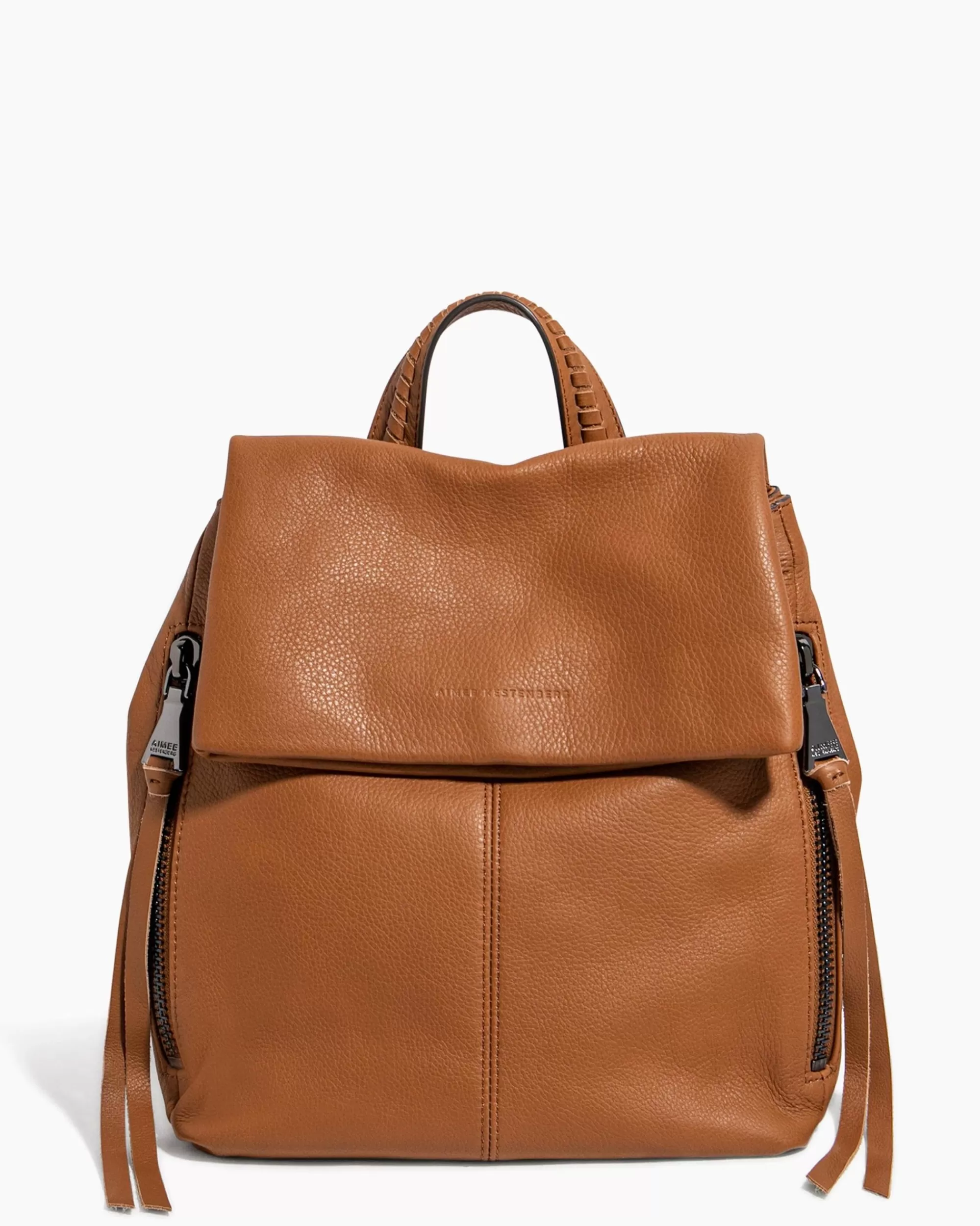 Aimee Kestenberg Backpacks-Bali Backpack Chestnut Brown With Gunmetal