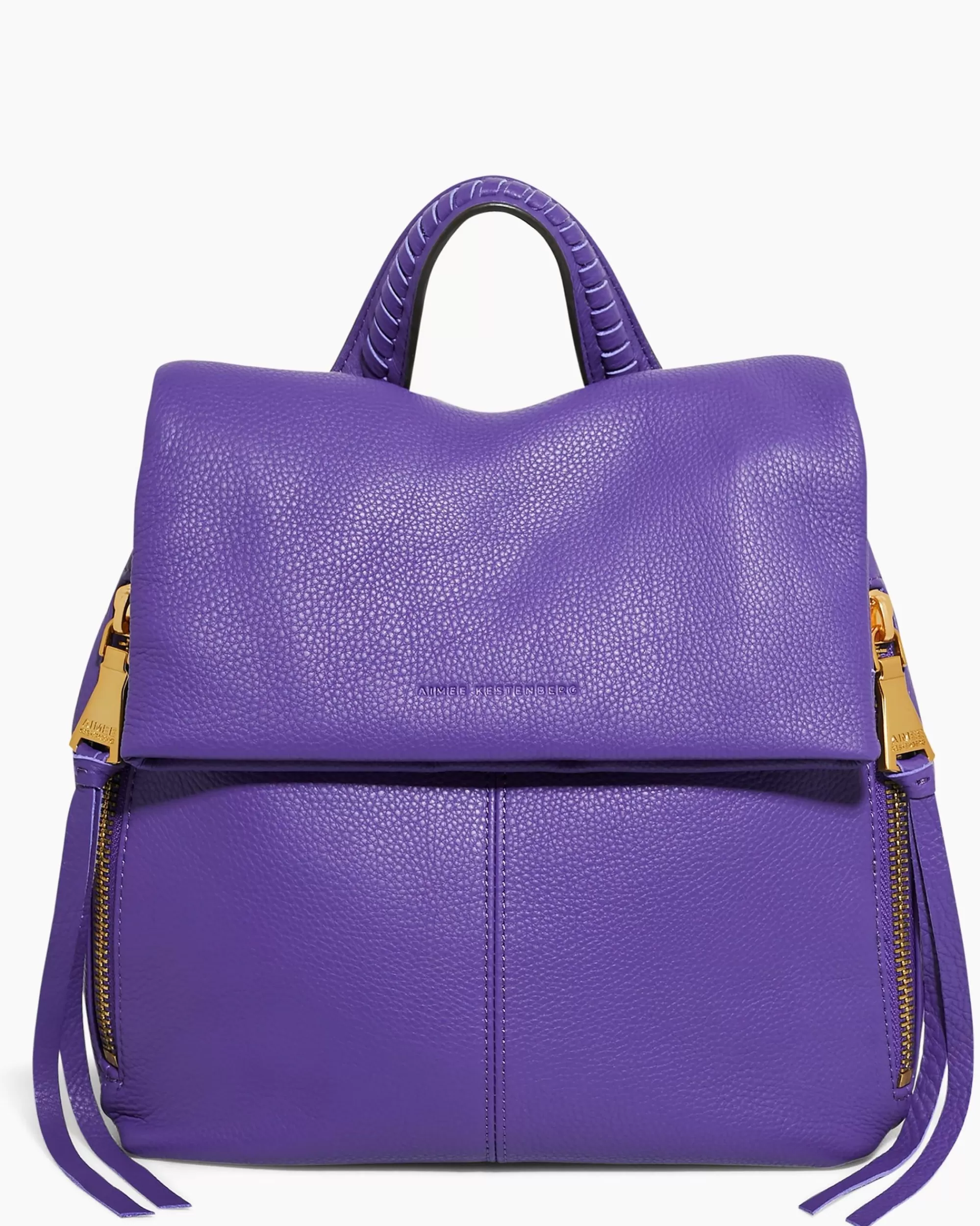 Aimee Kestenberg Backpacks-Bali Backpack Violet With 14K Yellow Gold