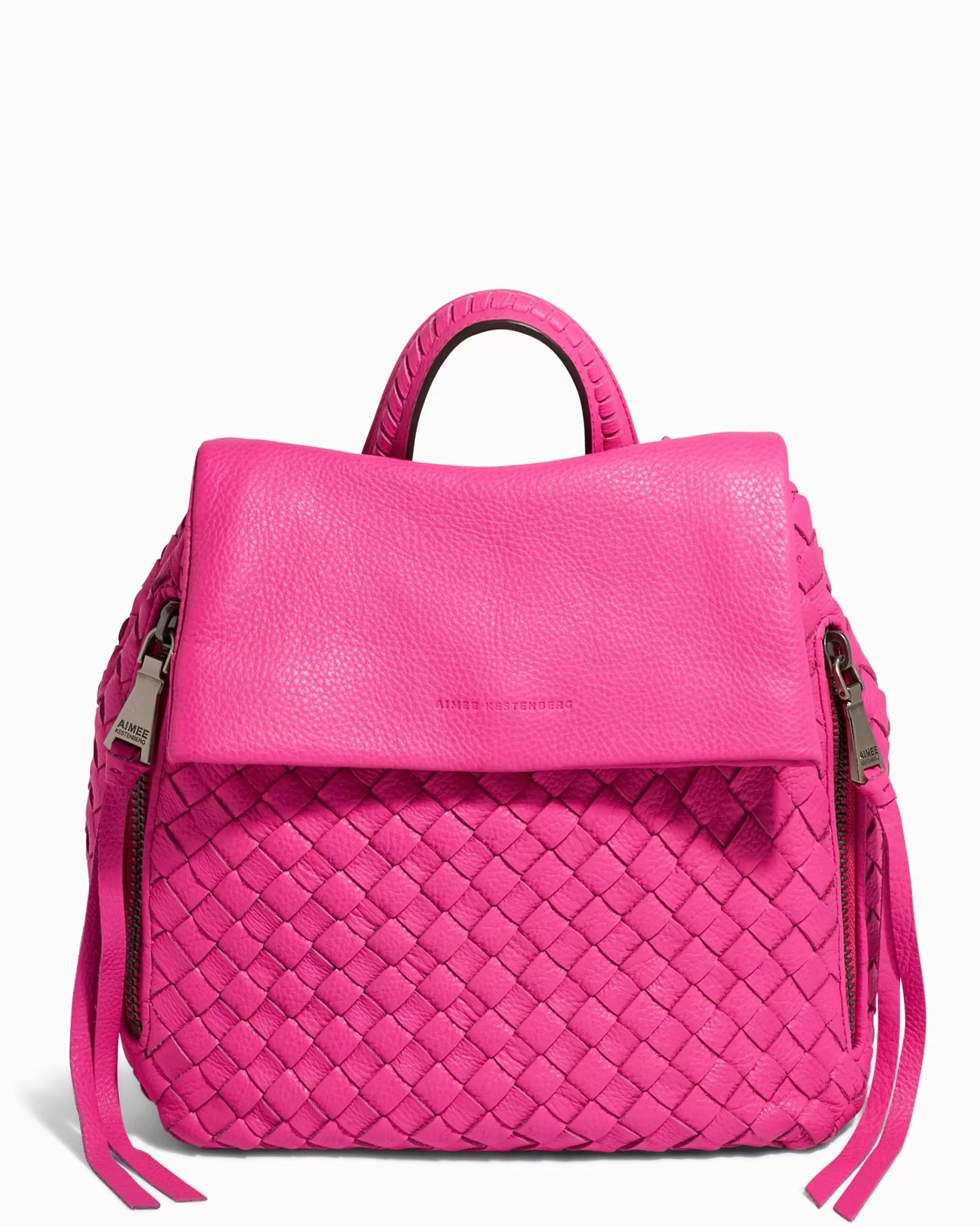 Aimee Kestenberg Backpacks-Bali Backpack Hot Pink Woven