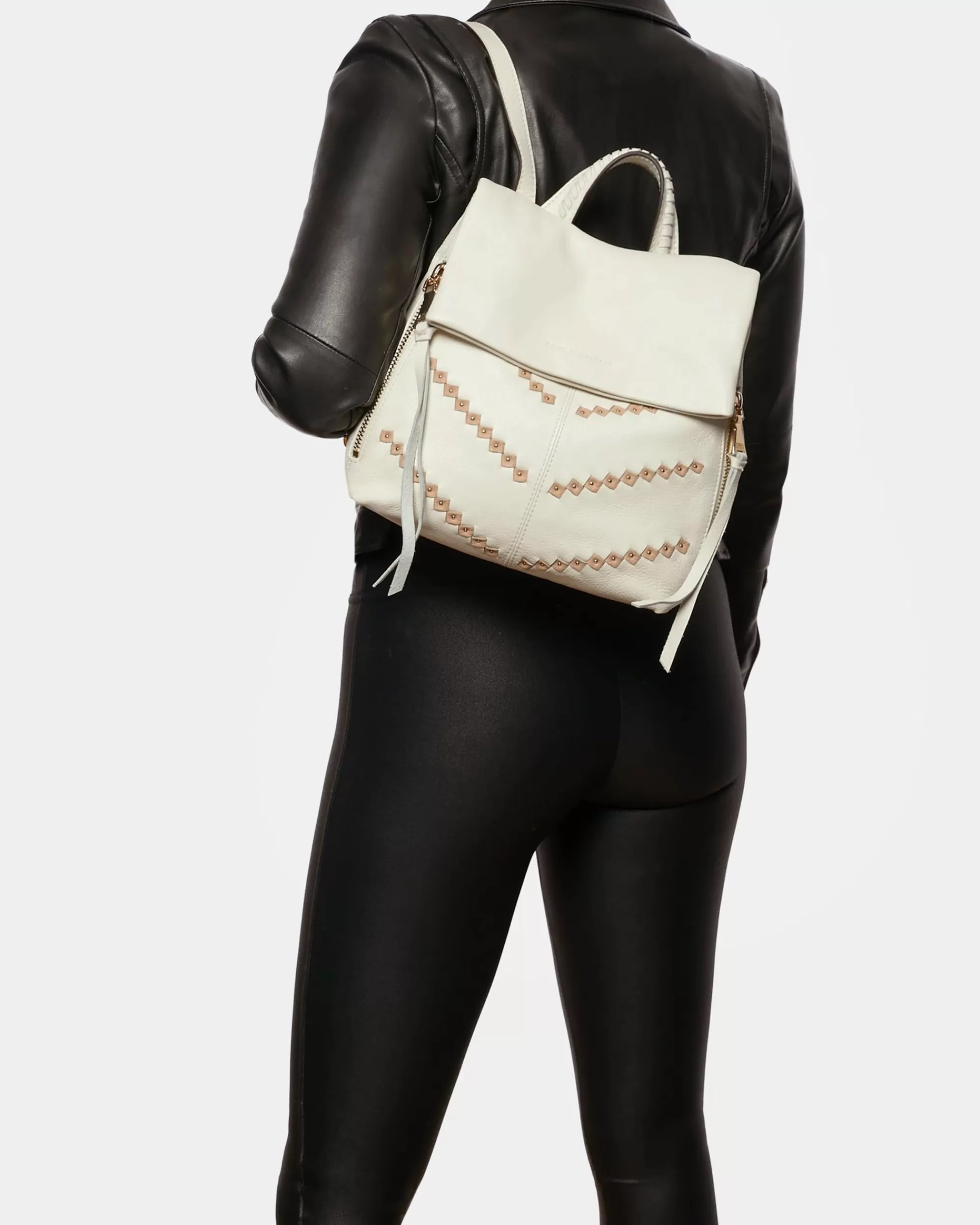 Aimee Kestenberg Backpacks-Bali Backpack Vanilla Ice/Almond Chevron
