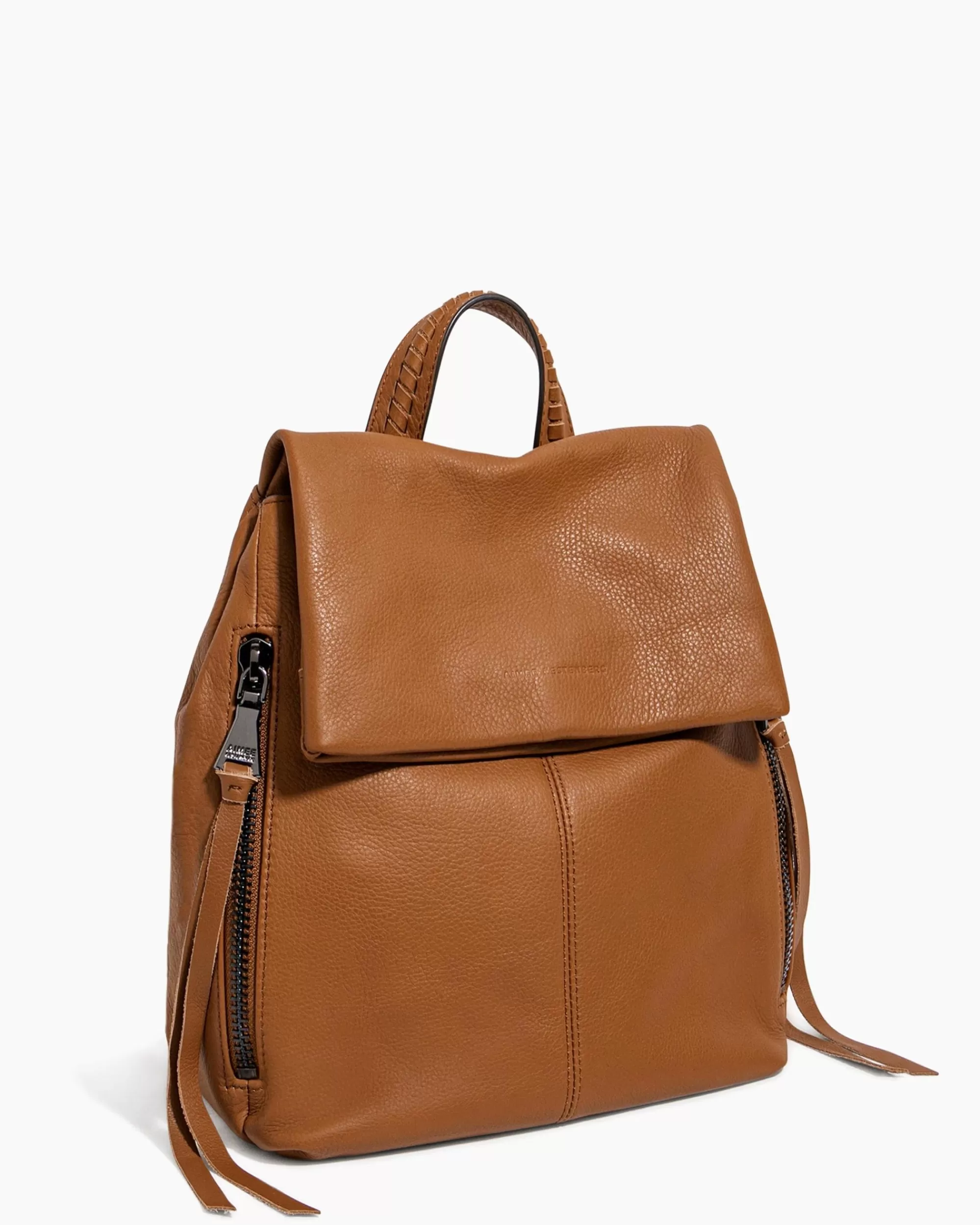 Aimee Kestenberg Backpacks-Bali Backpack Chestnut Brown With Gunmetal