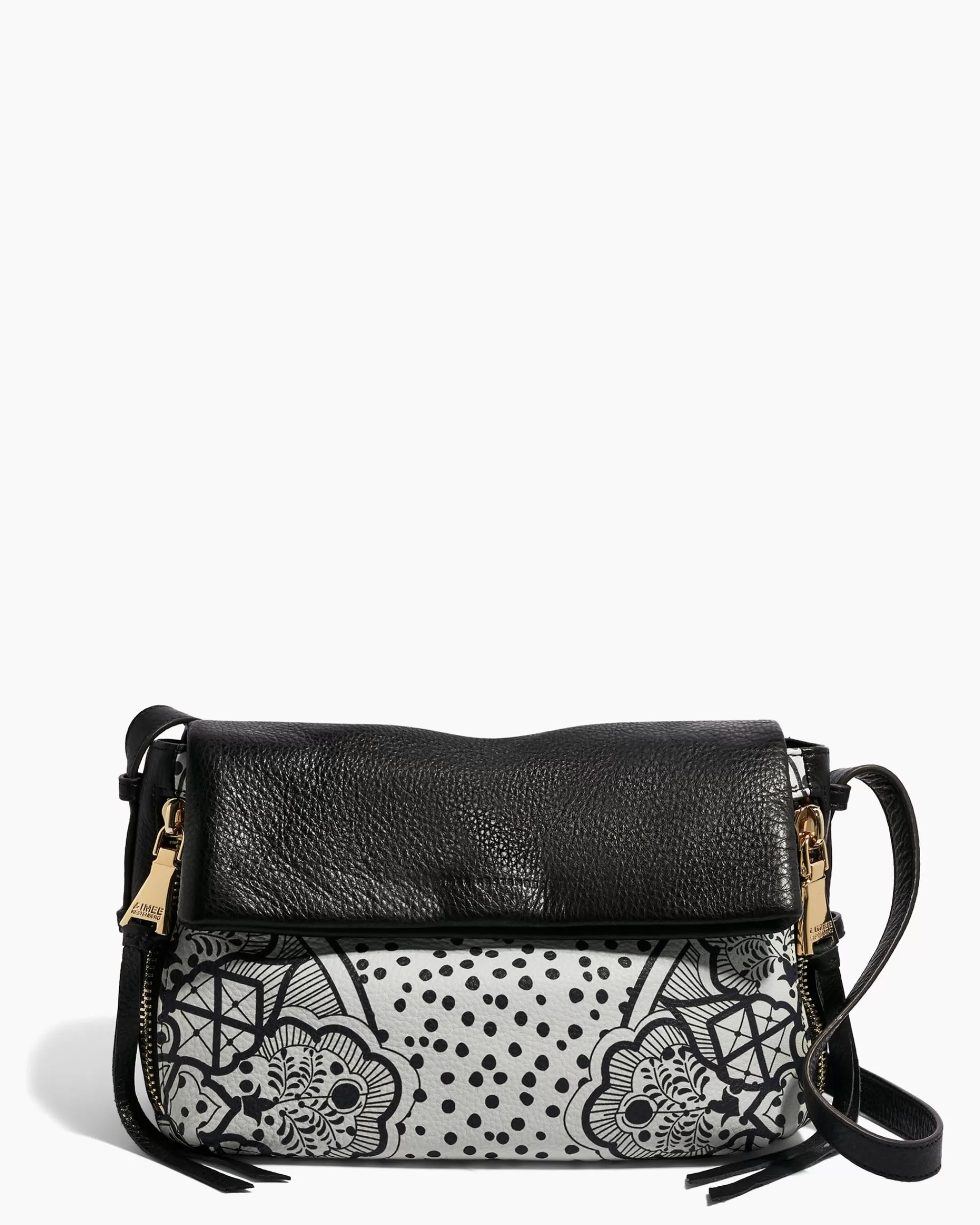 Aimee Kestenberg Crossbody Bags-Bali Crossbody Black White Ceramic