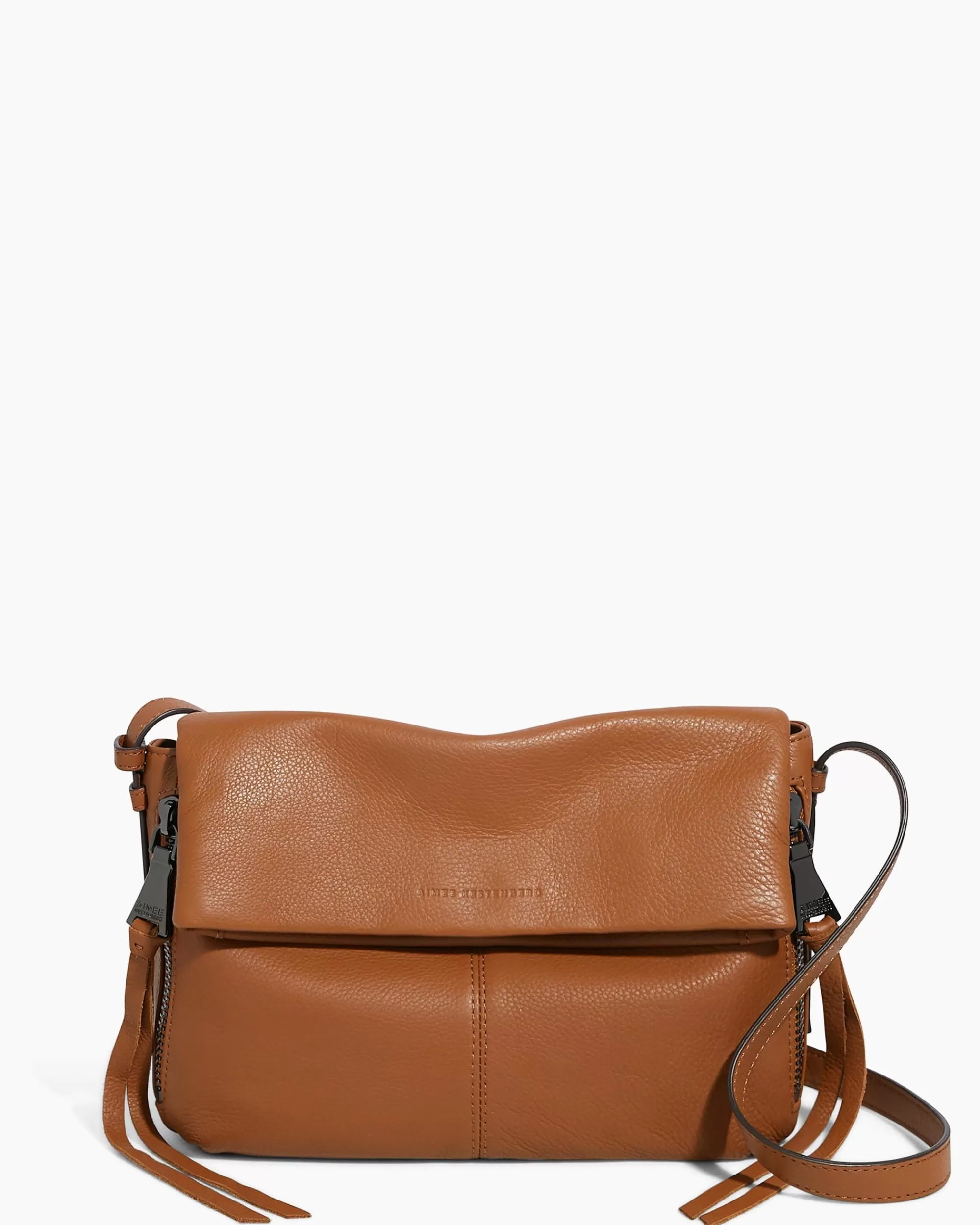 Aimee Kestenberg Crossbody Bags-Bali Crossbody Chestnut With Gunmetal