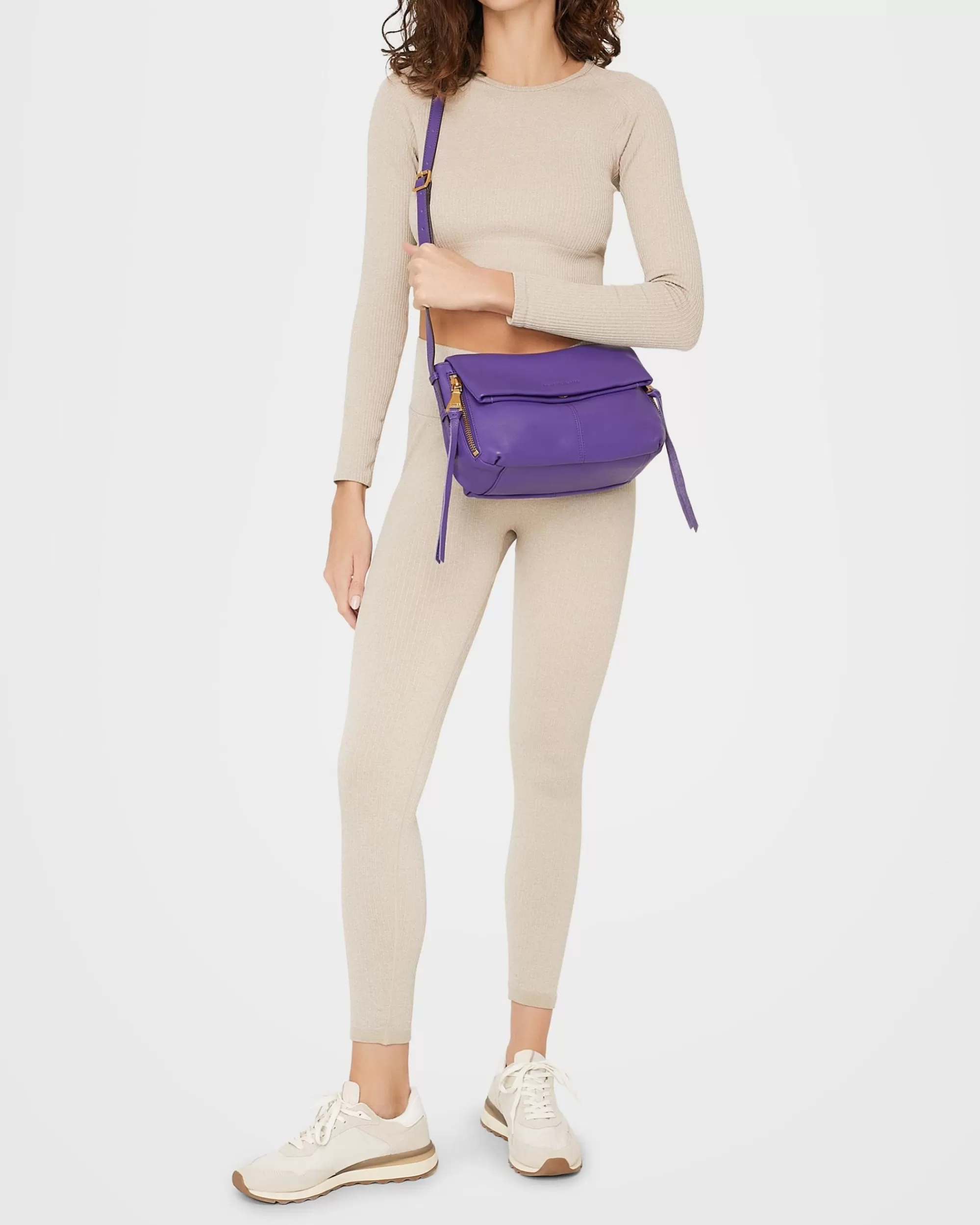 Aimee Kestenberg Crossbody Bags-Bali Crossbody Violet With 14K Yellow Gold