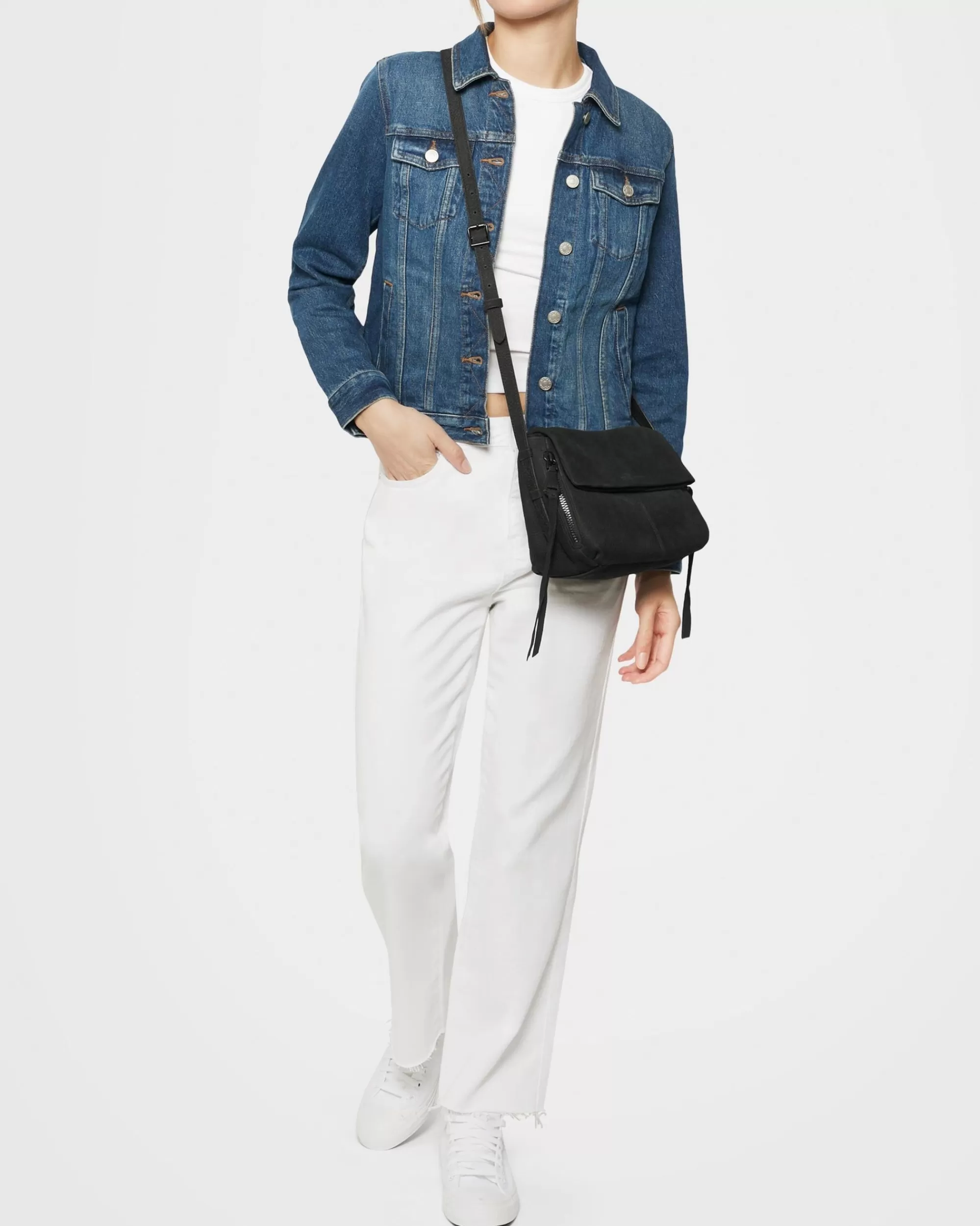 Aimee Kestenberg Crossbody Bags-Bali Crossbody Black Nubuck
