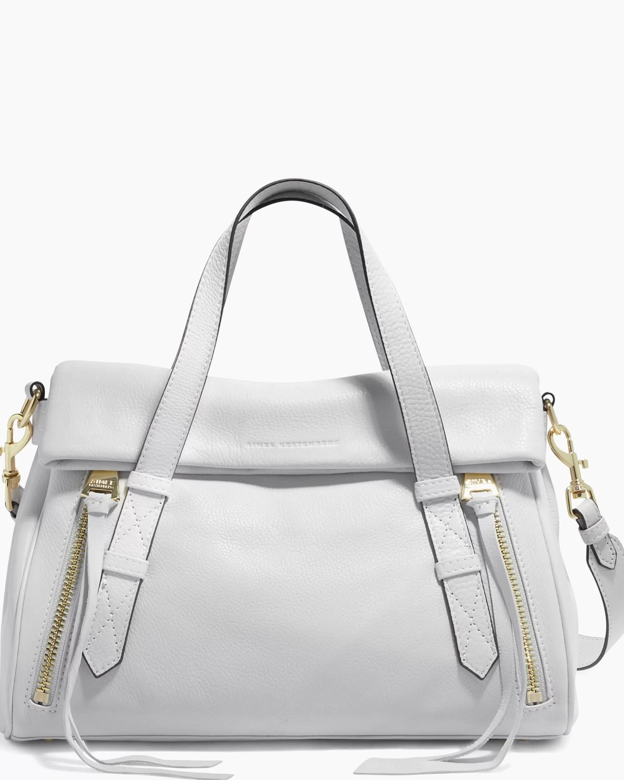 Aimee Kestenberg Satchels-Bali Double Entry Satchel Cloud With Shiny Gold