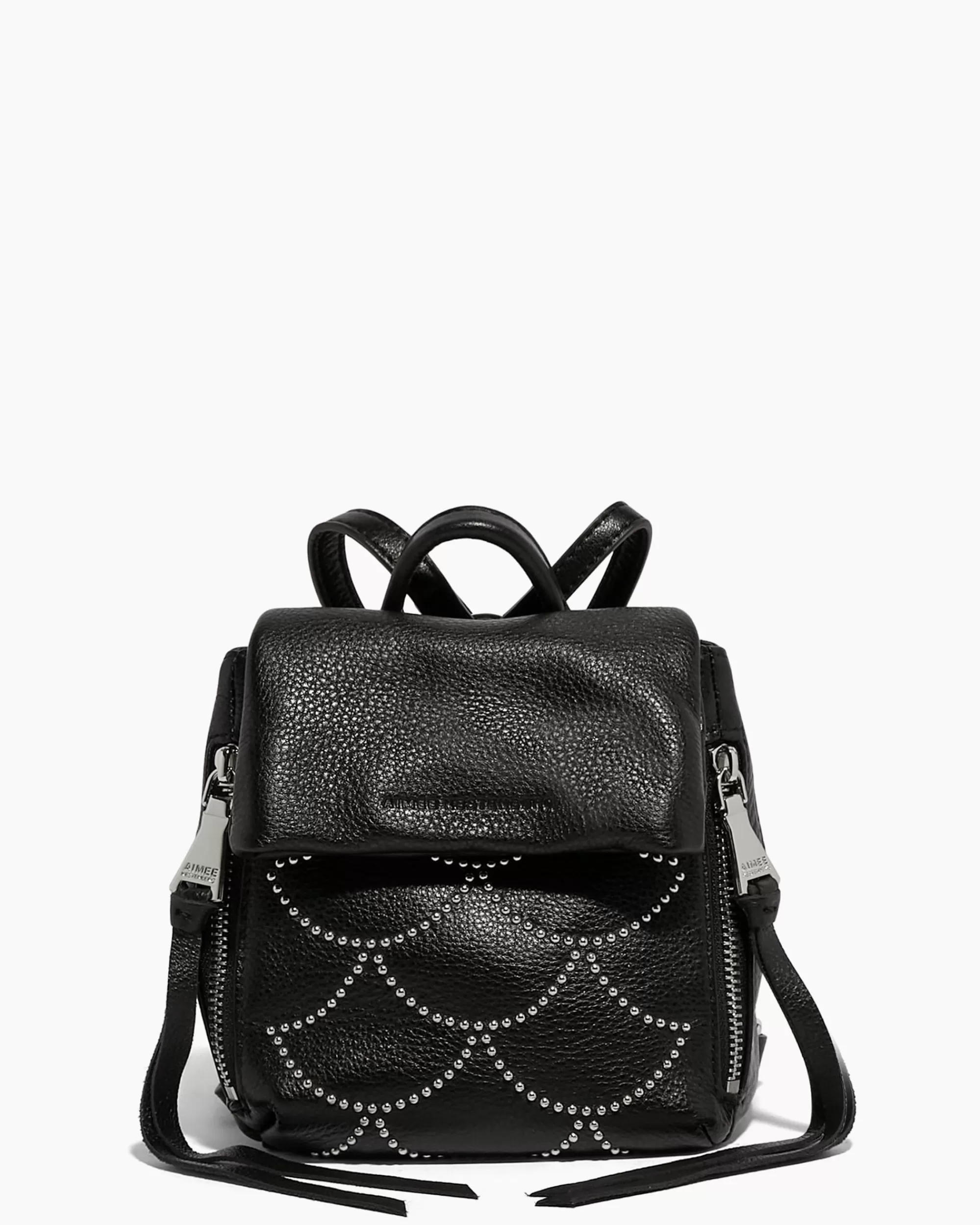 Aimee Kestenberg Backpacks-Bali Mini Backpack Black Nile Studs