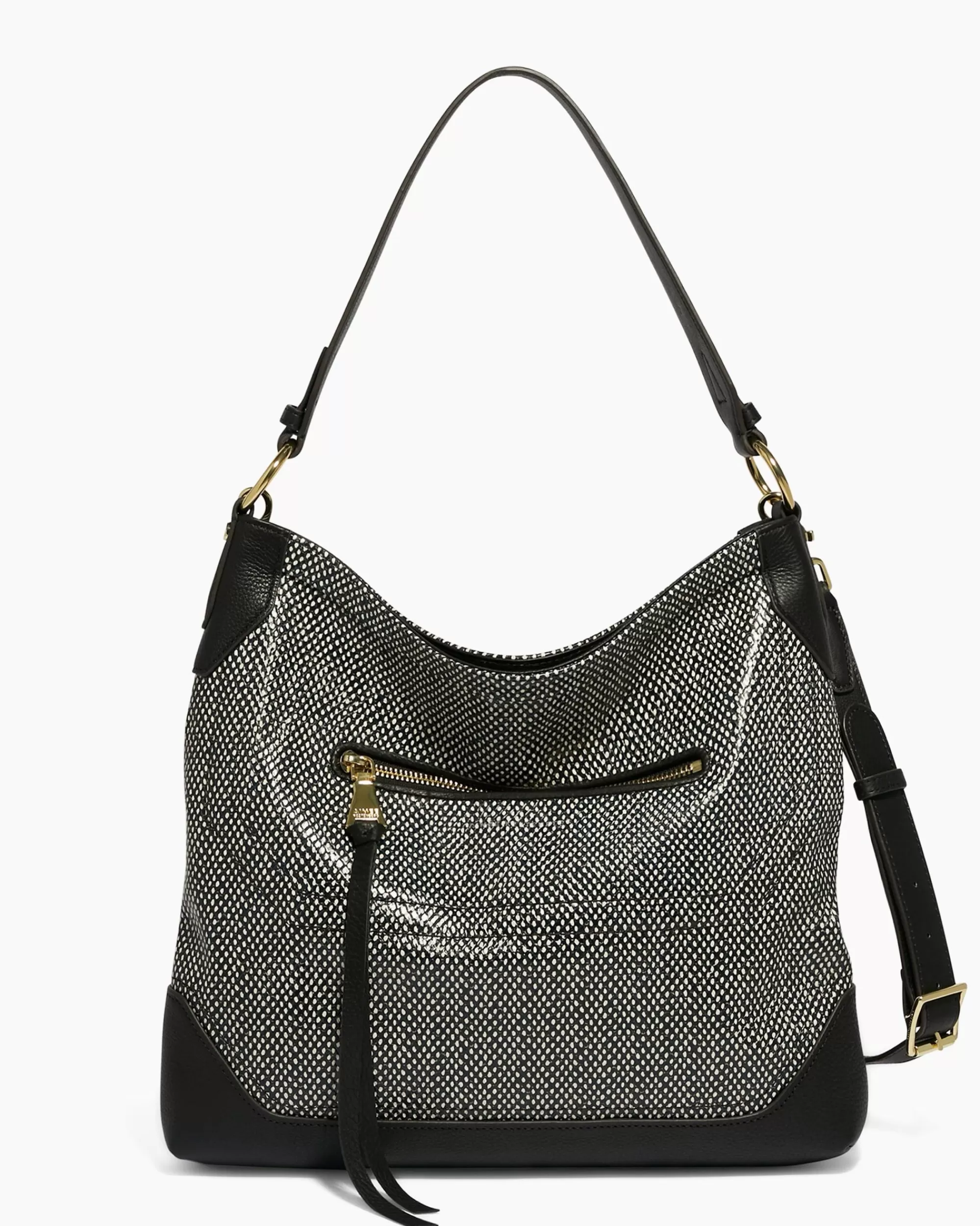 Aimee Kestenberg Shoulder Bags-Bandit Convertible Hobo Dotted Lizard