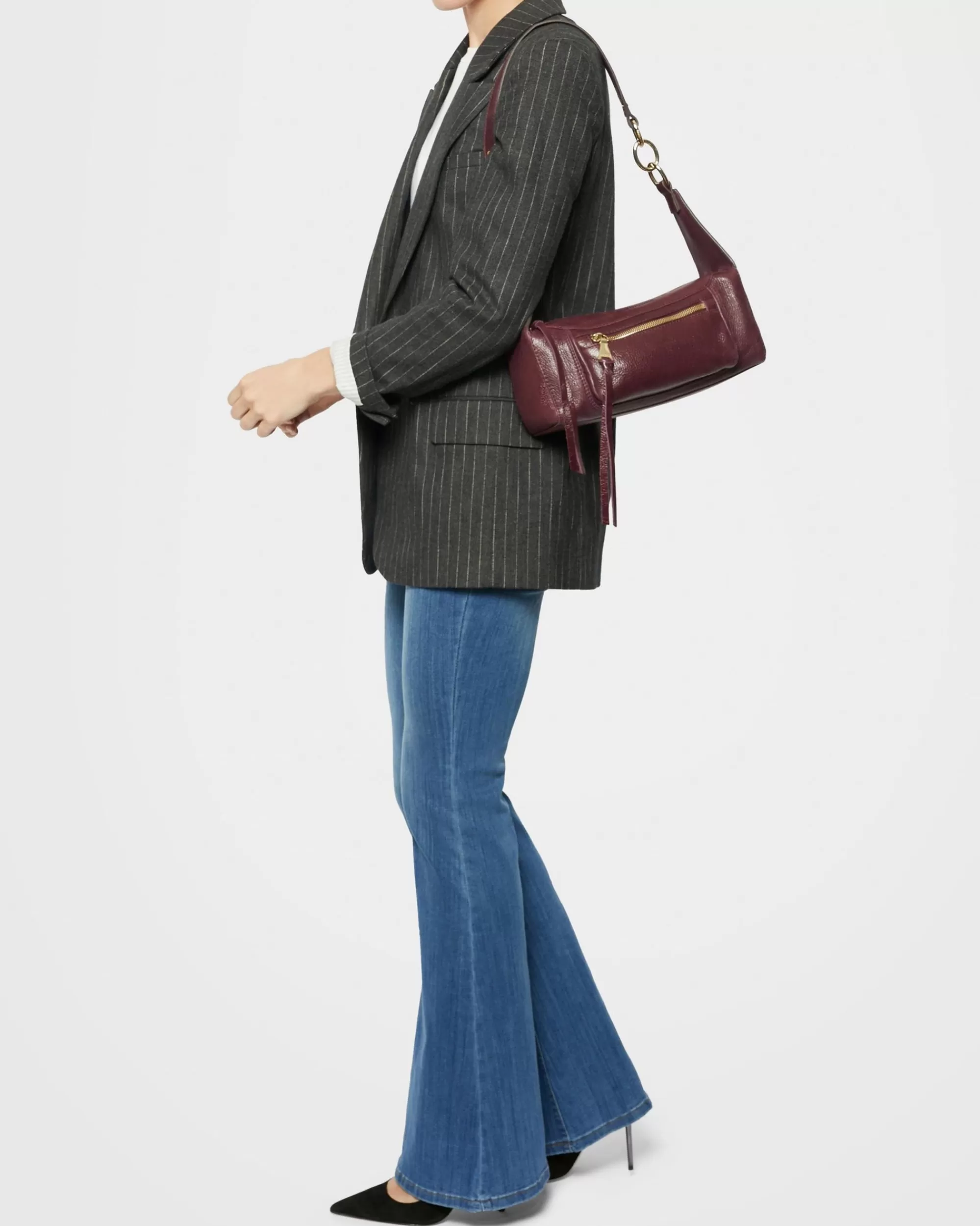 Aimee Kestenberg Satchels-Bleecker Shoulder True Plum Vintage