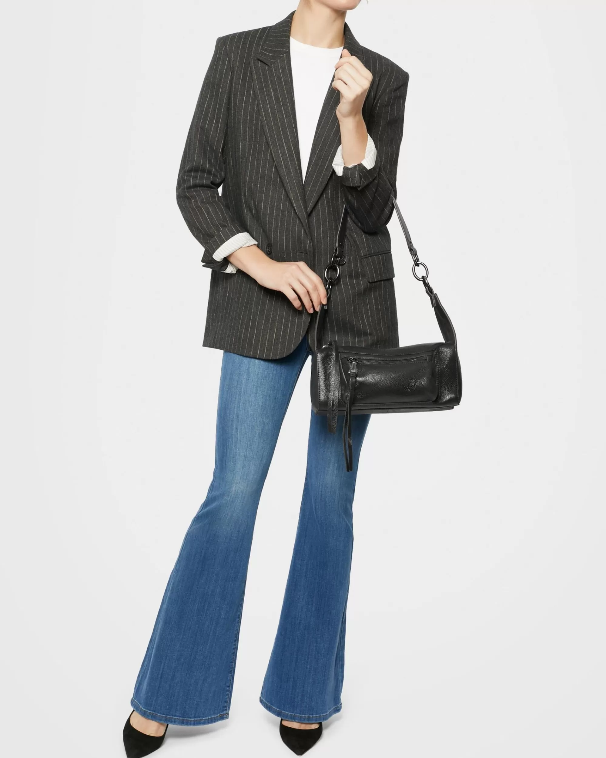 Aimee Kestenberg Satchels-Bleecker Shoulder Black Vintage