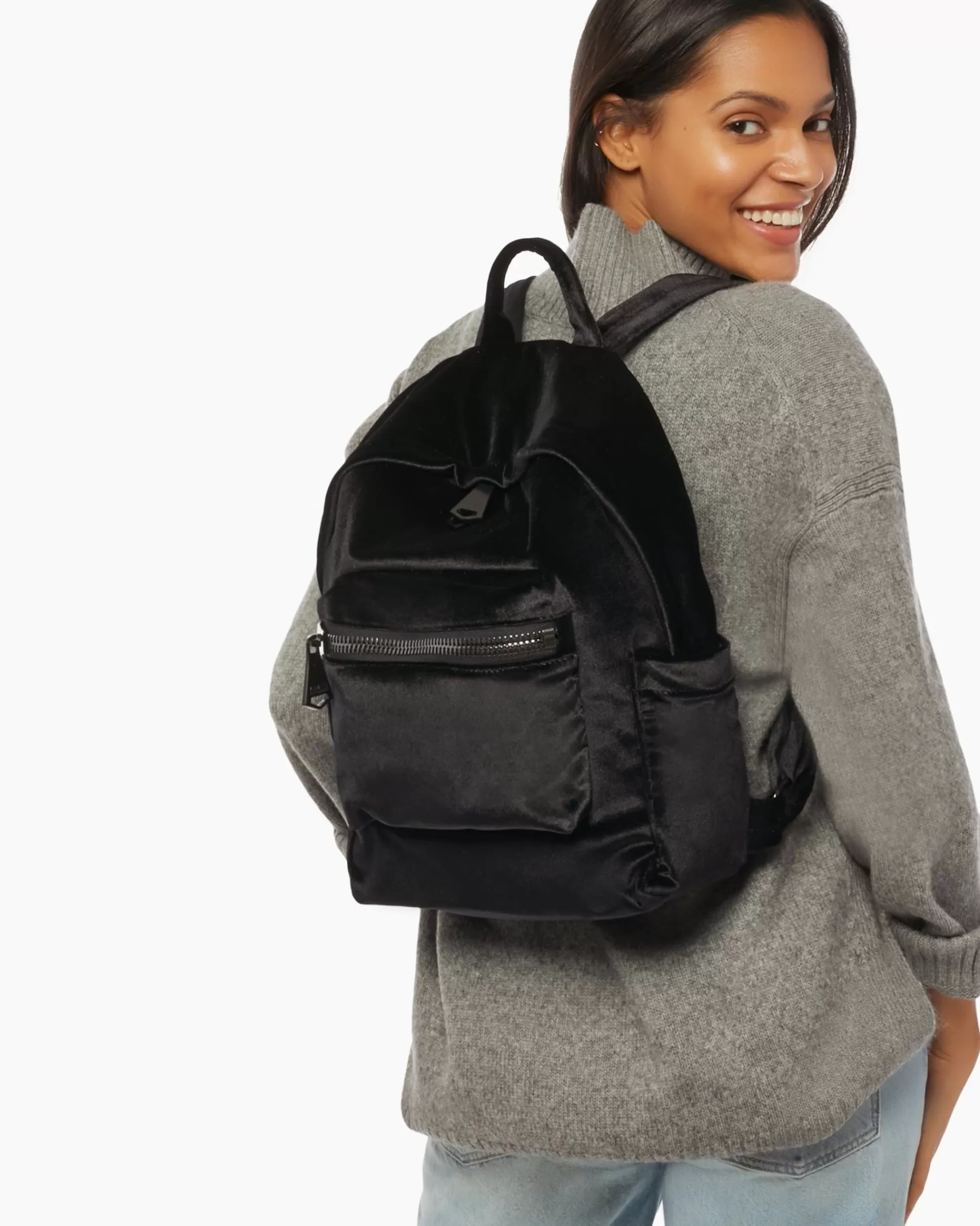 Aimee Kestenberg Backpacks-Boyfriend Backpack Black Velvet