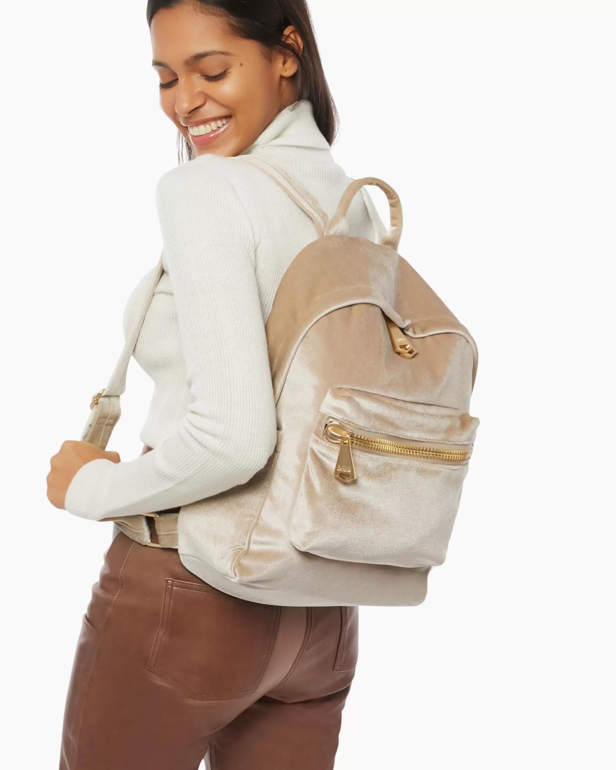 Aimee Kestenberg Backpacks-Boyfriend Backpack Oat Velvet