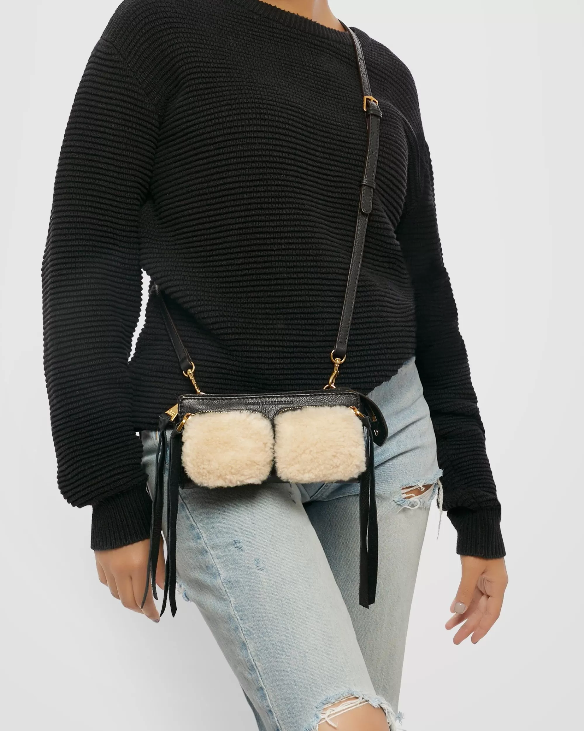 Aimee Kestenberg Crossbody Bags-Car-Go Mini Crossbody Shearling