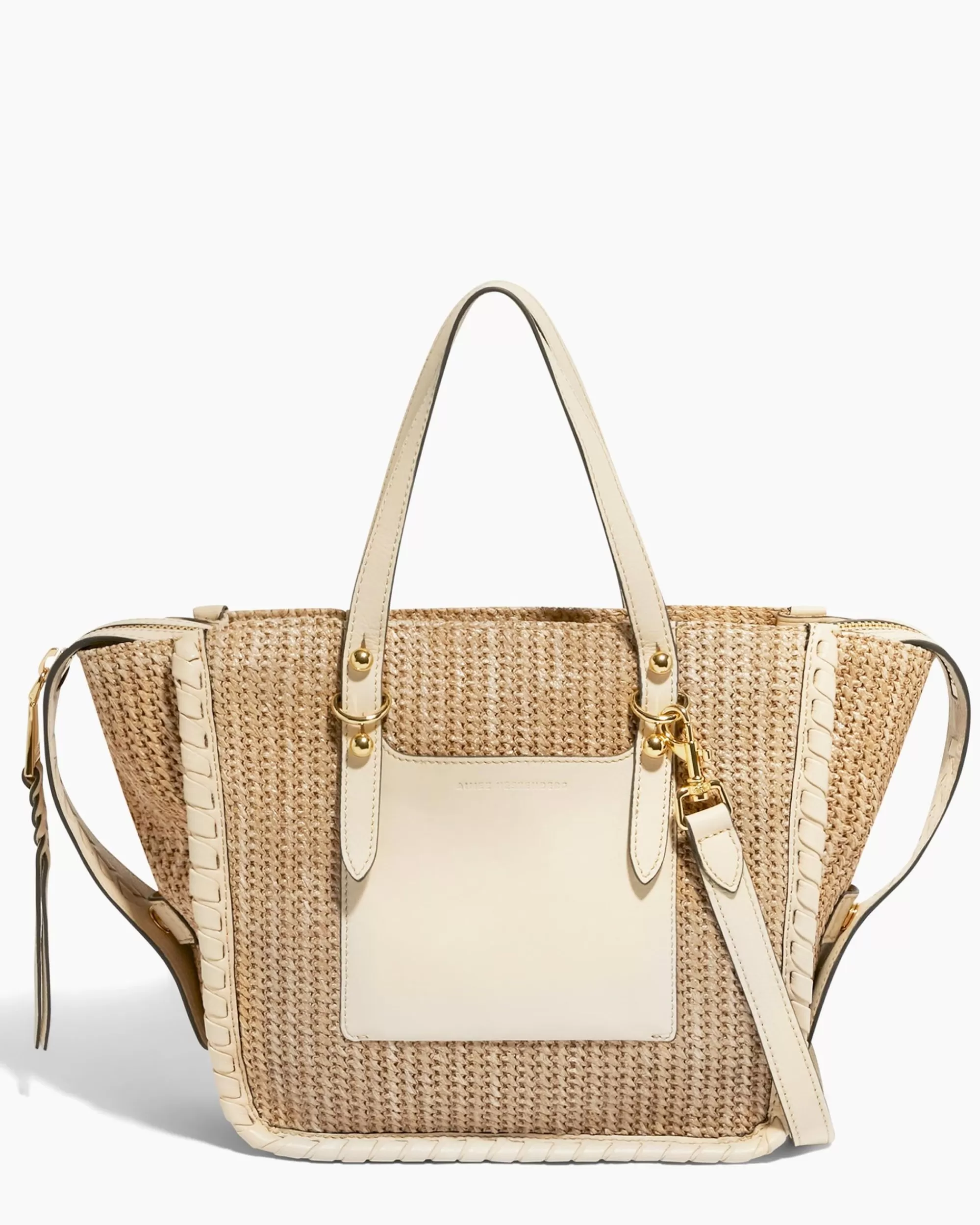 Aimee Kestenberg Tote Bags-Casablanca Raffia Medium Tote Raffia Sandy