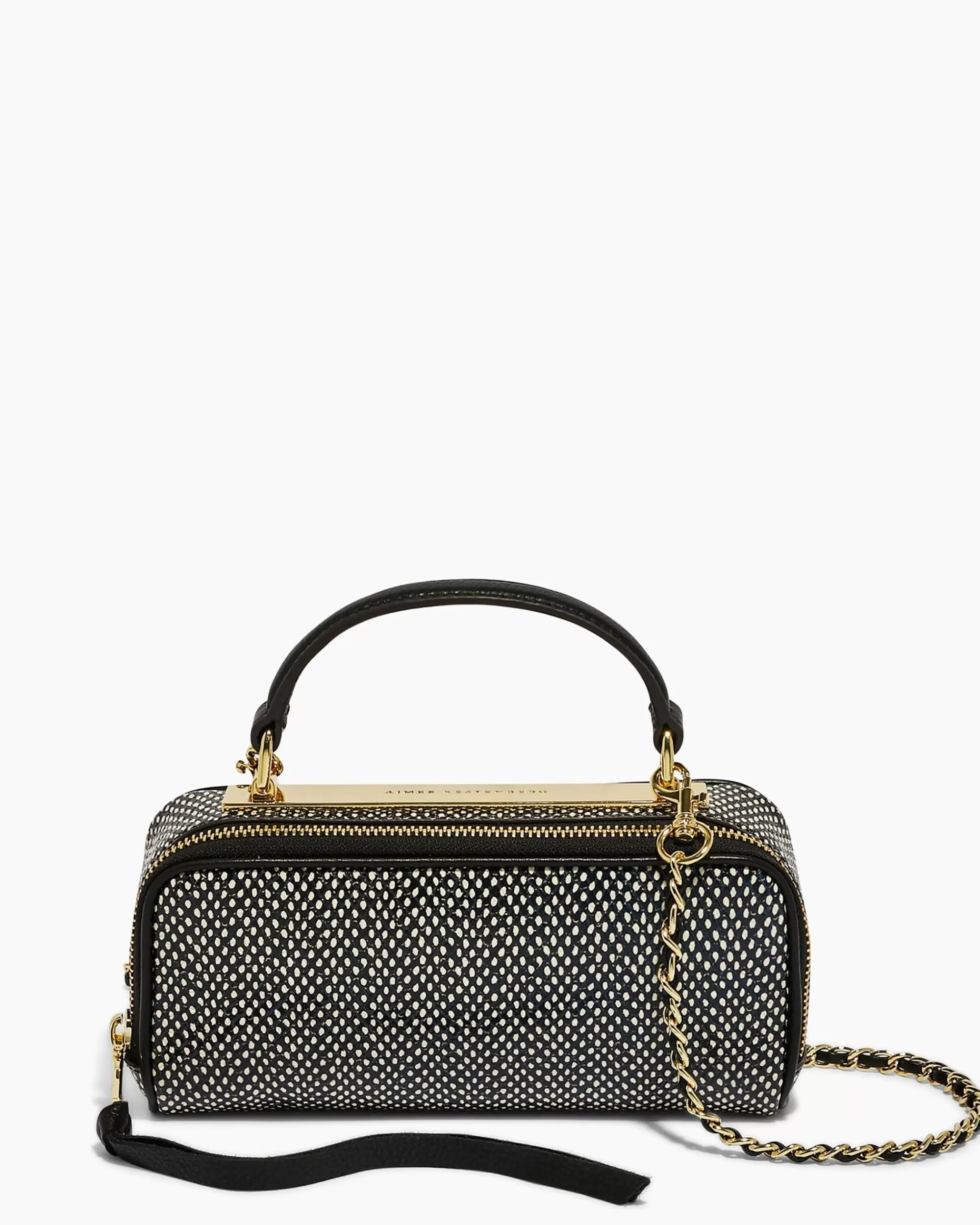 Aimee Kestenberg Crossbody Bags-Catwalk Top Handle Dotted Lizard