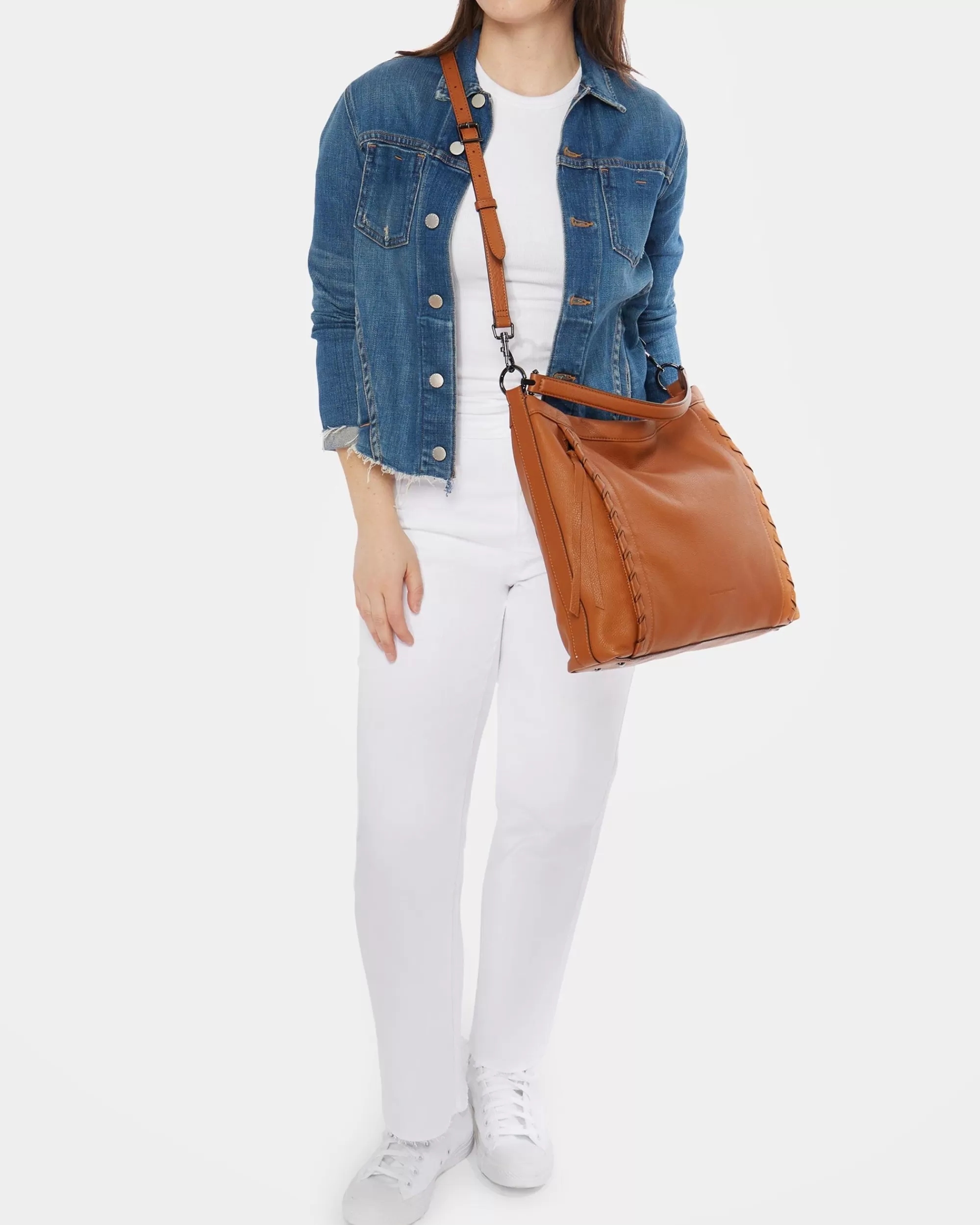 Aimee Kestenberg Satchels-Chakra Convertible Shoulder Chestnut