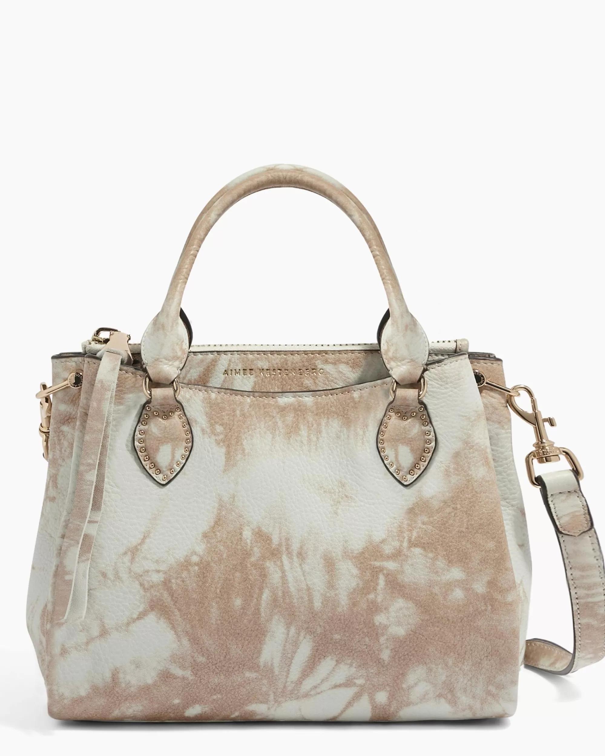 Aimee Kestenberg Satchels-Classified Triple Entry Satchel Oat Tie Dye