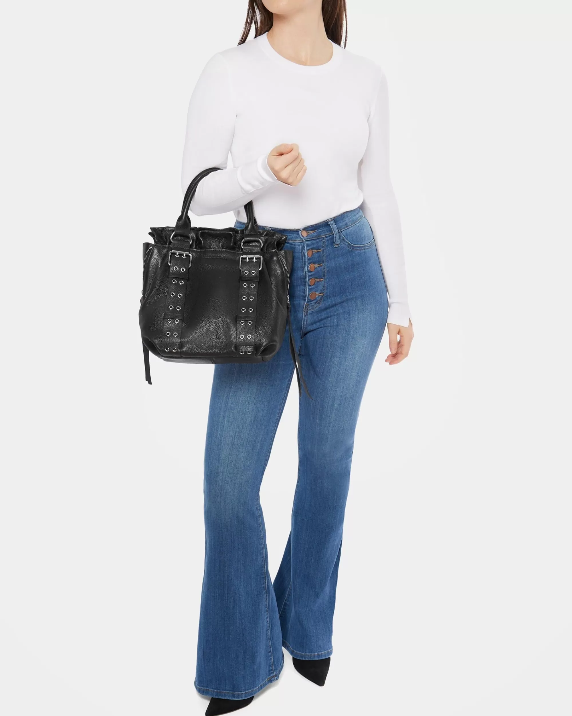 Aimee Kestenberg Shoulder Bags-Cooper Convertible Shoulder Black Vintage