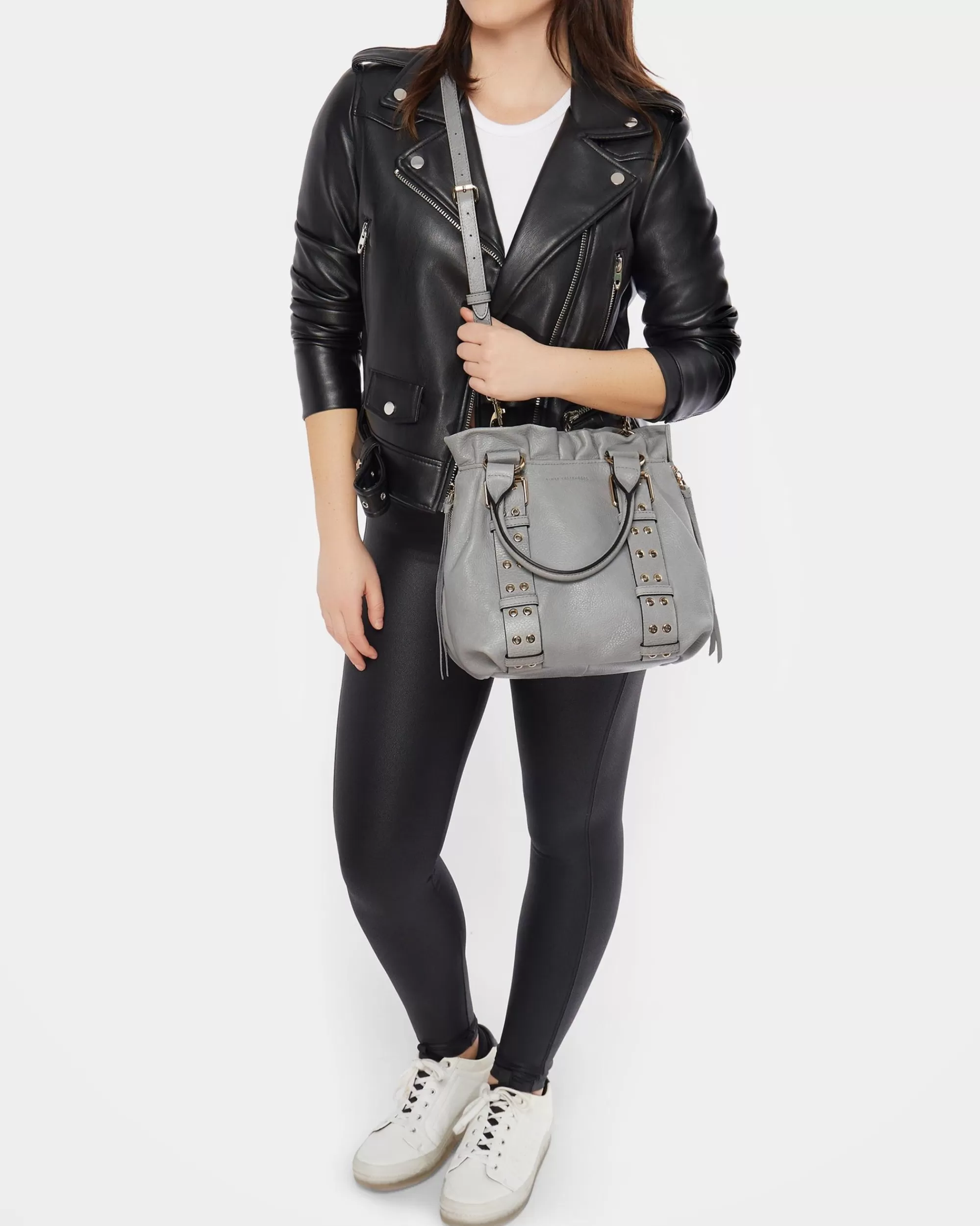 Aimee Kestenberg Shoulder Bags-Cooper Convertible Shoulder Cool Grey Vintage