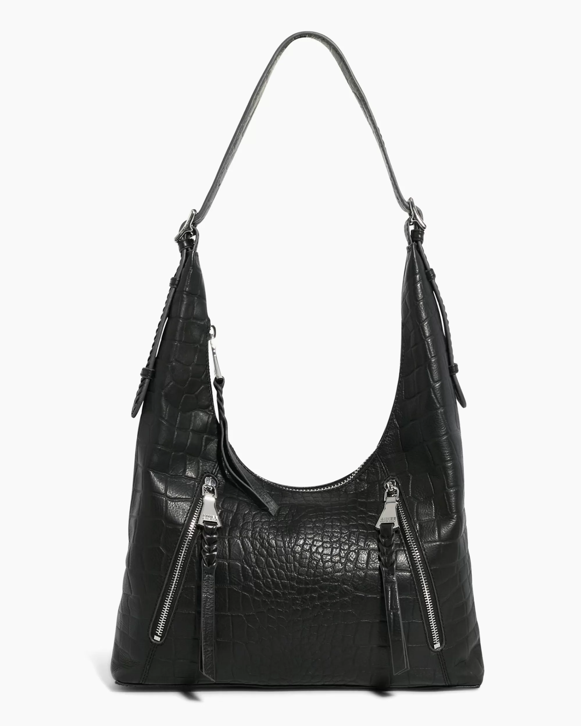 Aimee Kestenberg Shoulder Bags-Day Dream Hobo Black Croco