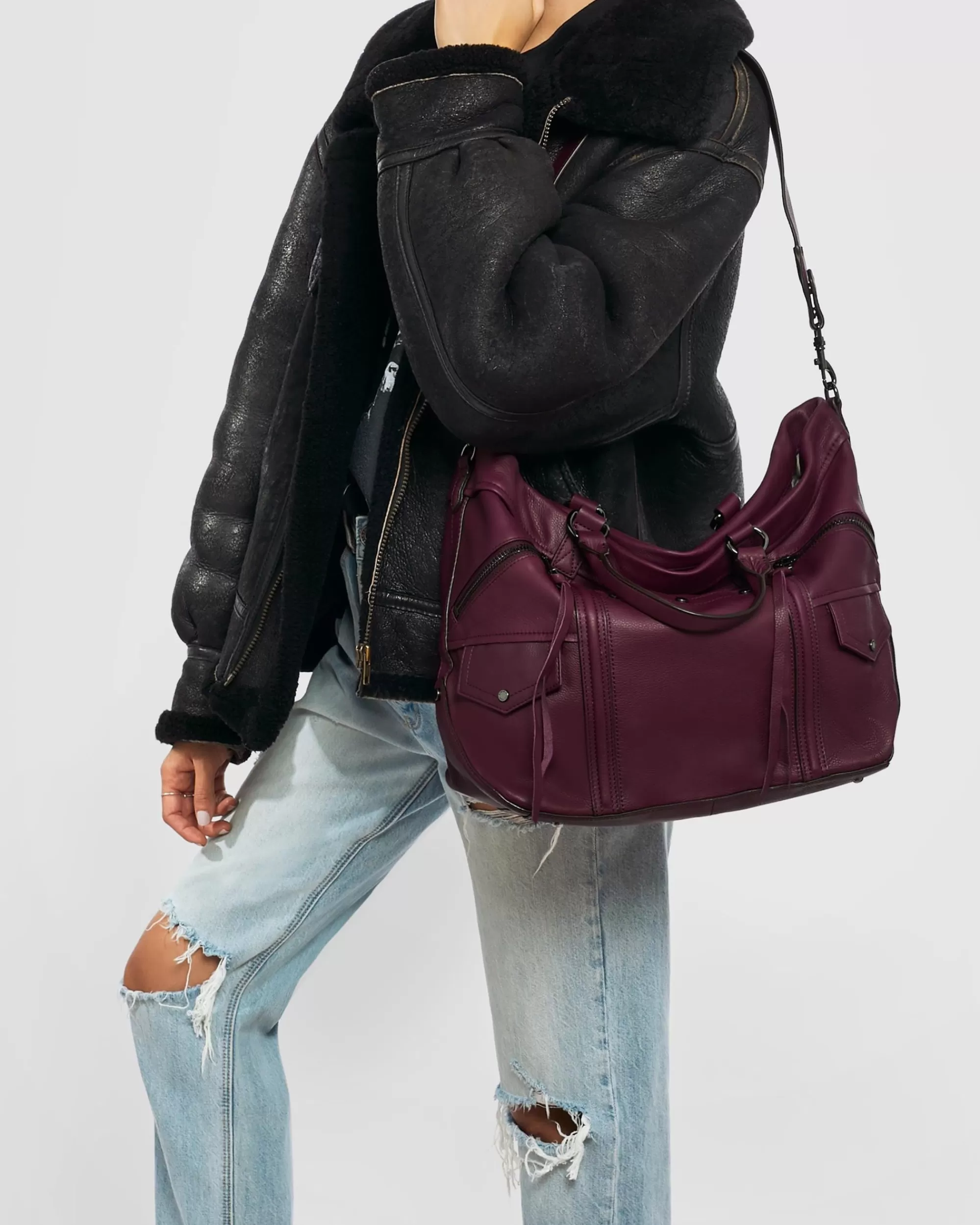 Aimee Kestenberg Tote Bags-Fair Game Convertible Tote Berry