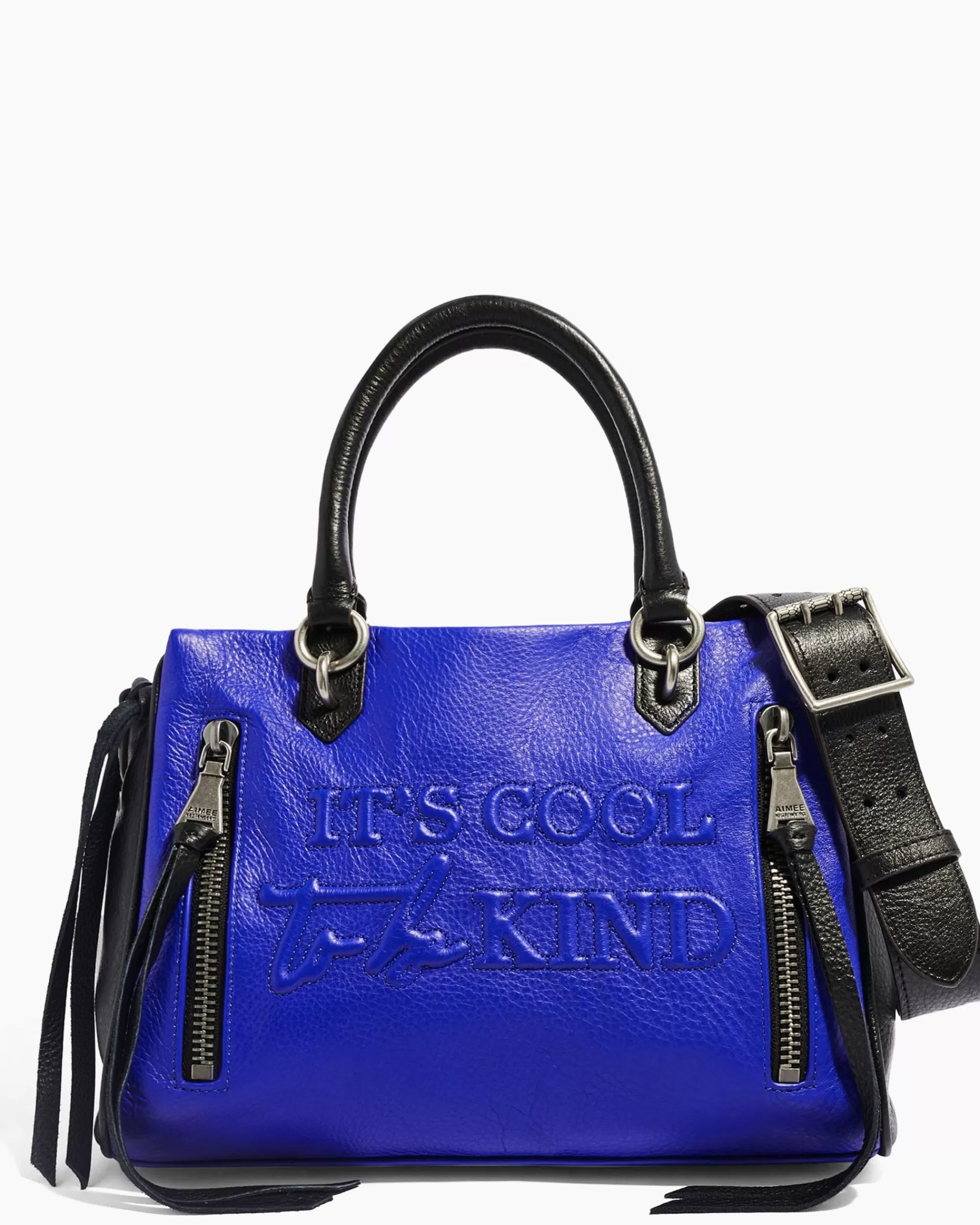 Aimee Kestenberg Satchels-Fairest Of Them All Triple Entry Satchel Cobalt