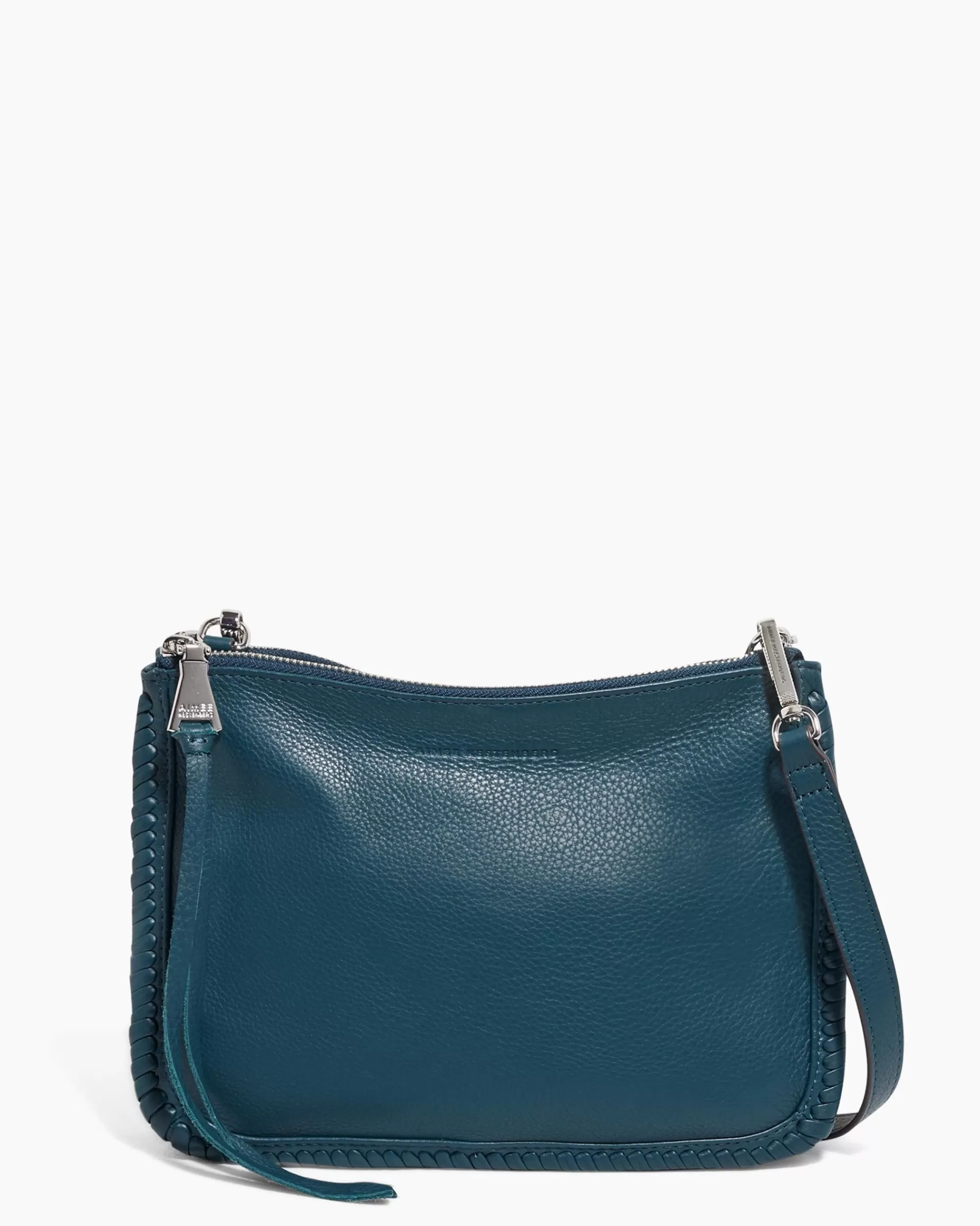 Aimee Kestenberg Crossbody Bags-Famous Double Top Zip Crossbody Teal