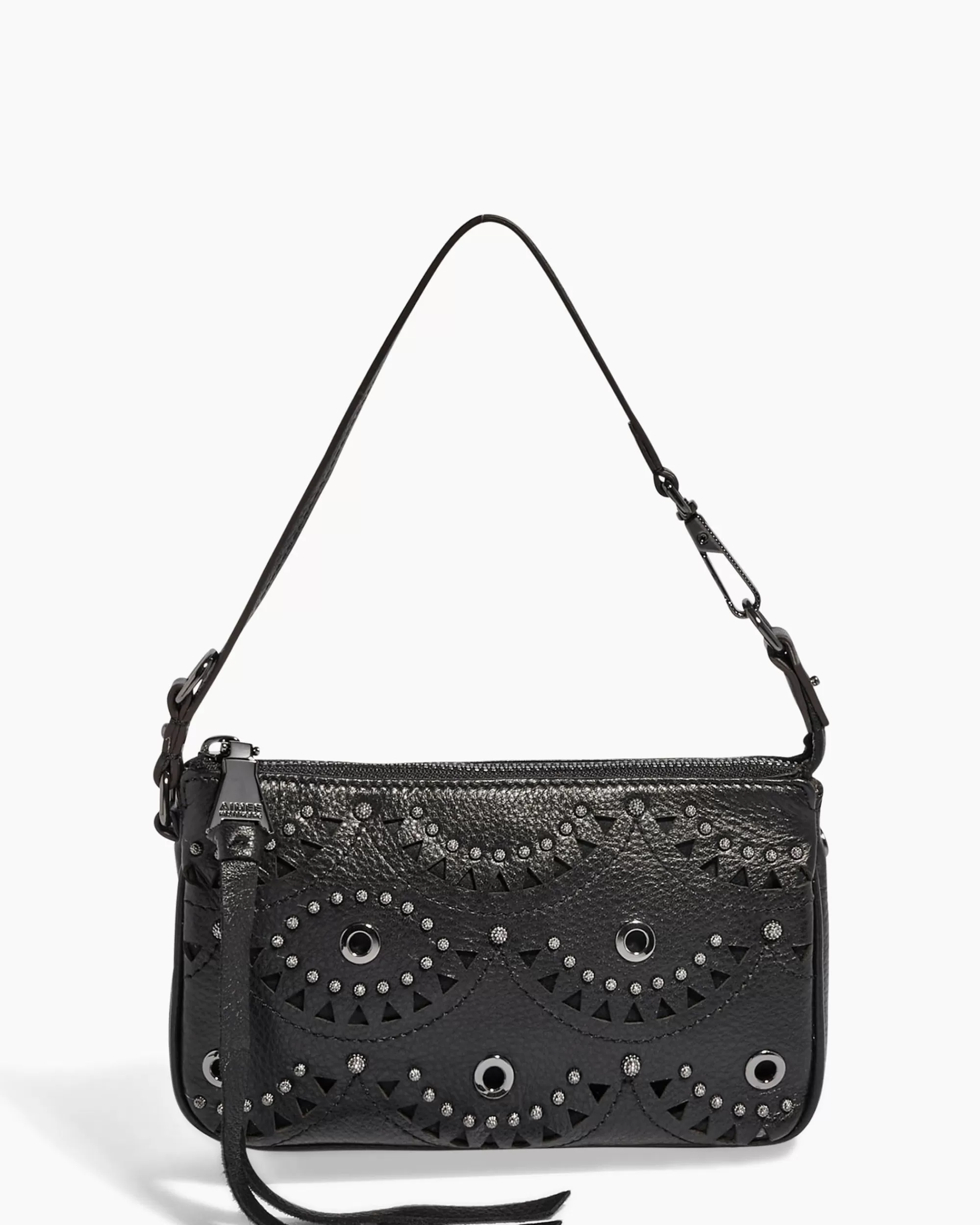 Aimee Kestenberg Shoulder Bags-Fiery Pouchette Black Laser Cut