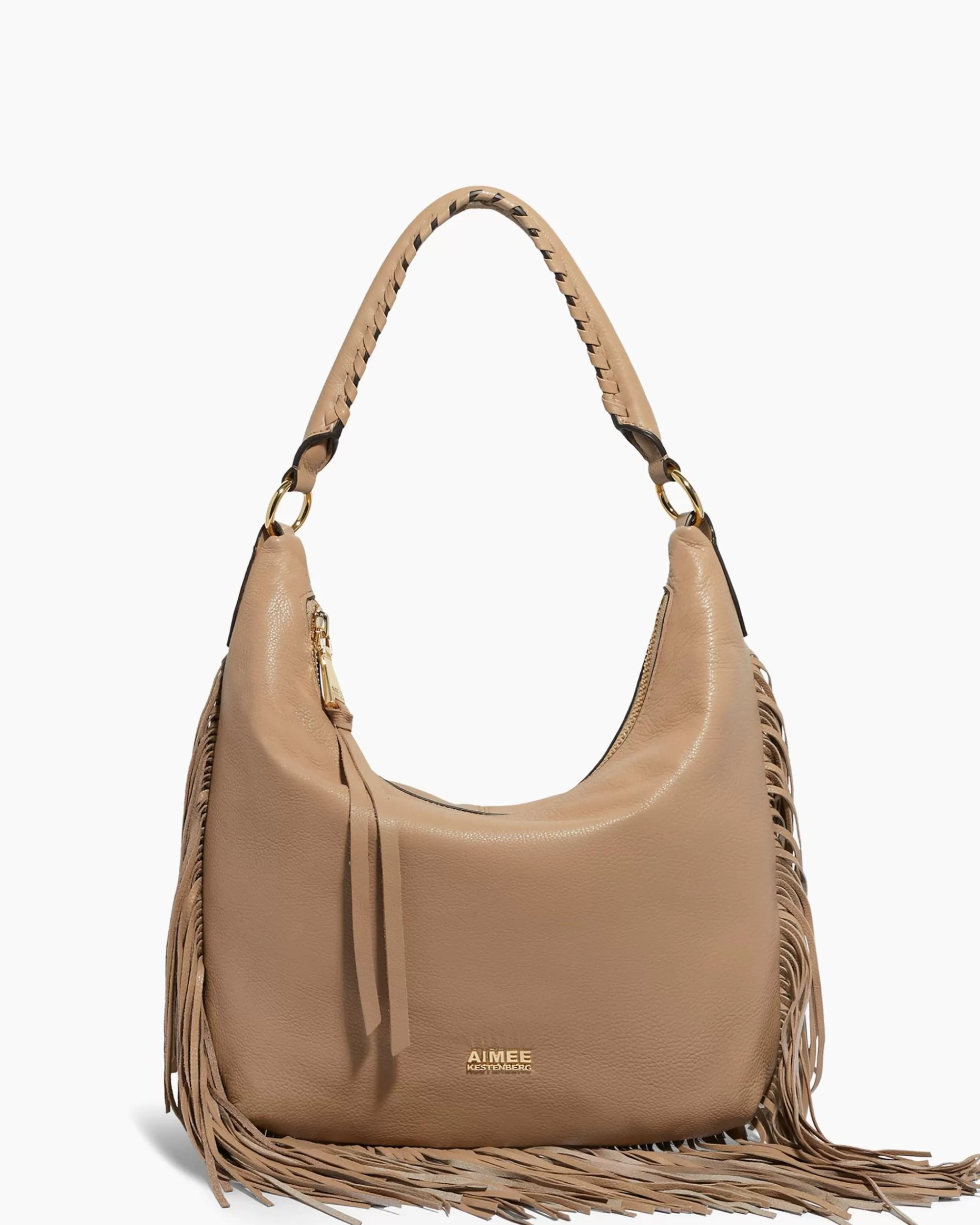 Aimee Kestenberg Shoulder Bags-Fringe Benefits Hobo Oat