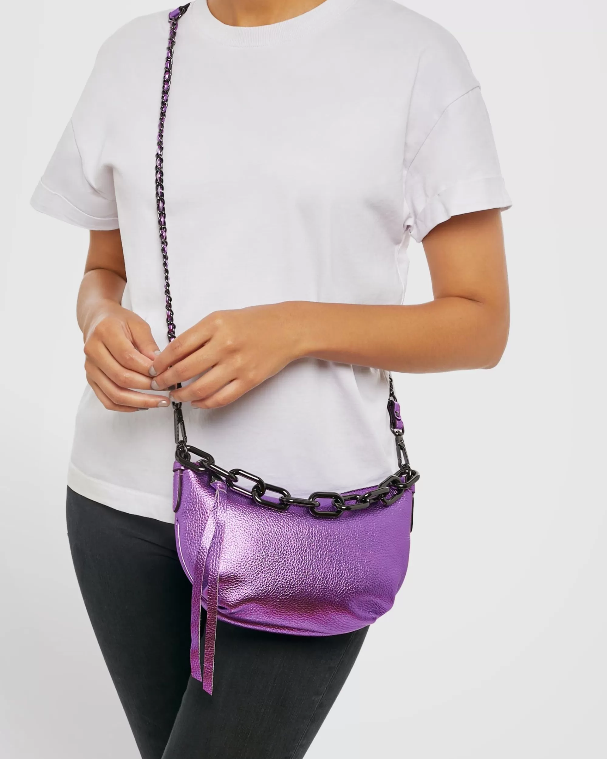 Aimee Kestenberg Crossbody Bags-Good Fortune Crossbody Purple Haze Metallic