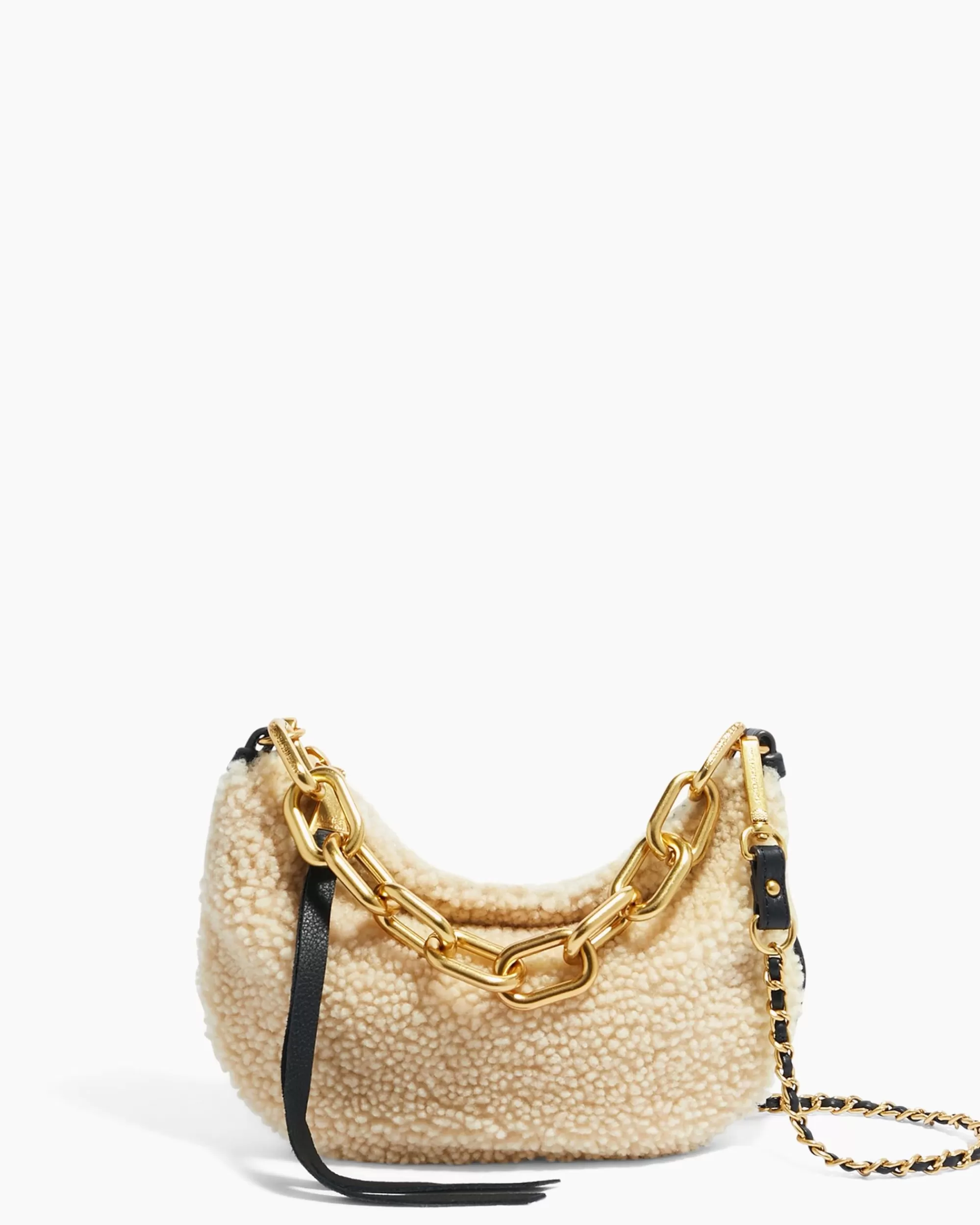 Aimee Kestenberg Crossbody Bags-Good Fortune Novelty Crossbody Natural Shearling
