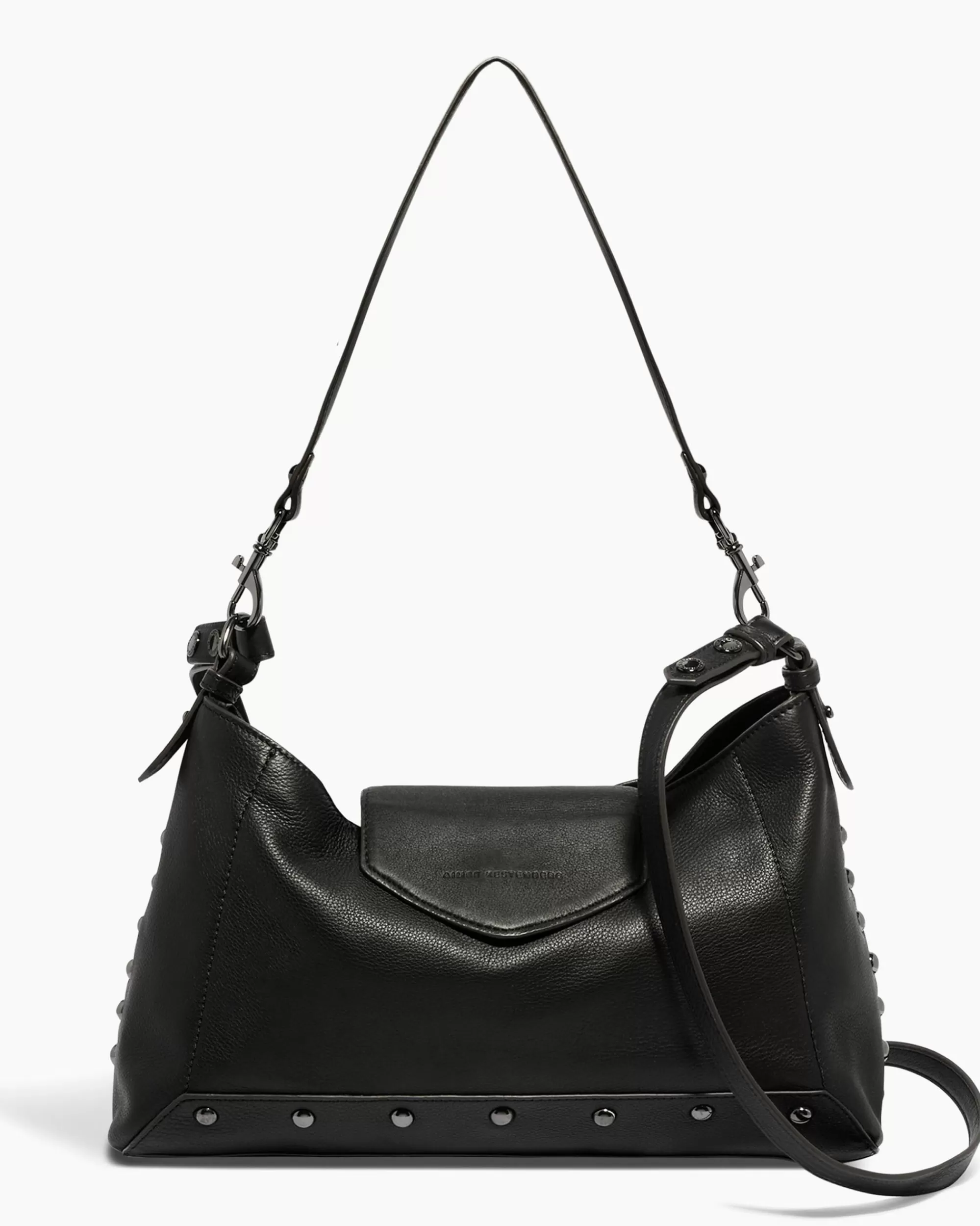 Aimee Kestenberg Satchels-Hella Good Shoulder Bag Black With Gunmetal