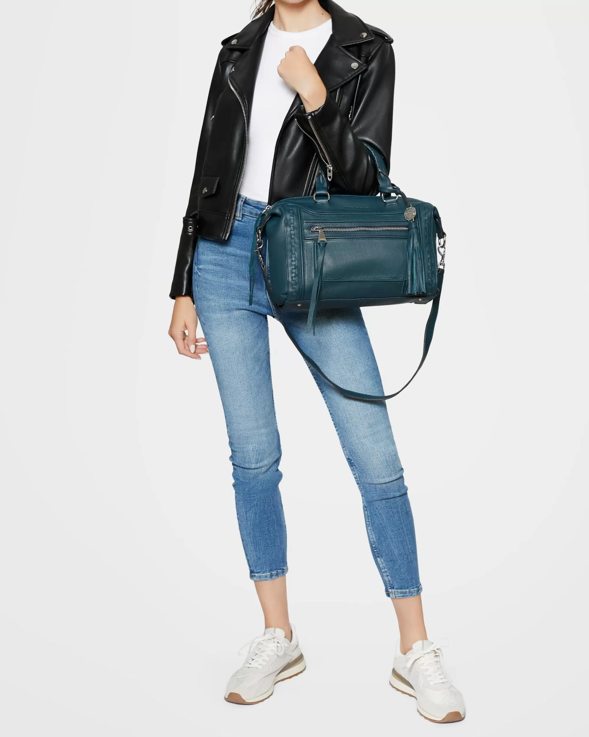 Aimee Kestenberg Satchels-Kimberly Convertible Satchel Teal