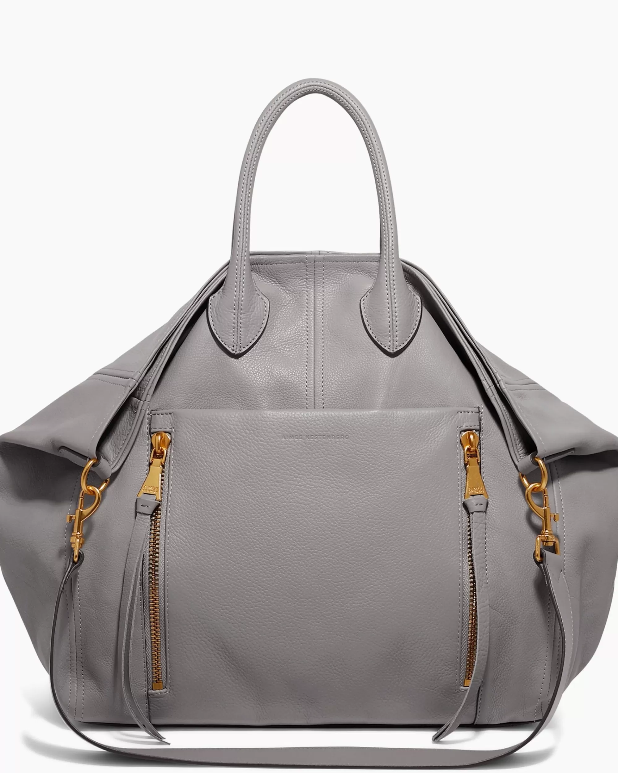 Aimee Kestenberg Tote Bags-Let'S Ride Large Convertible Tote Steel Grey