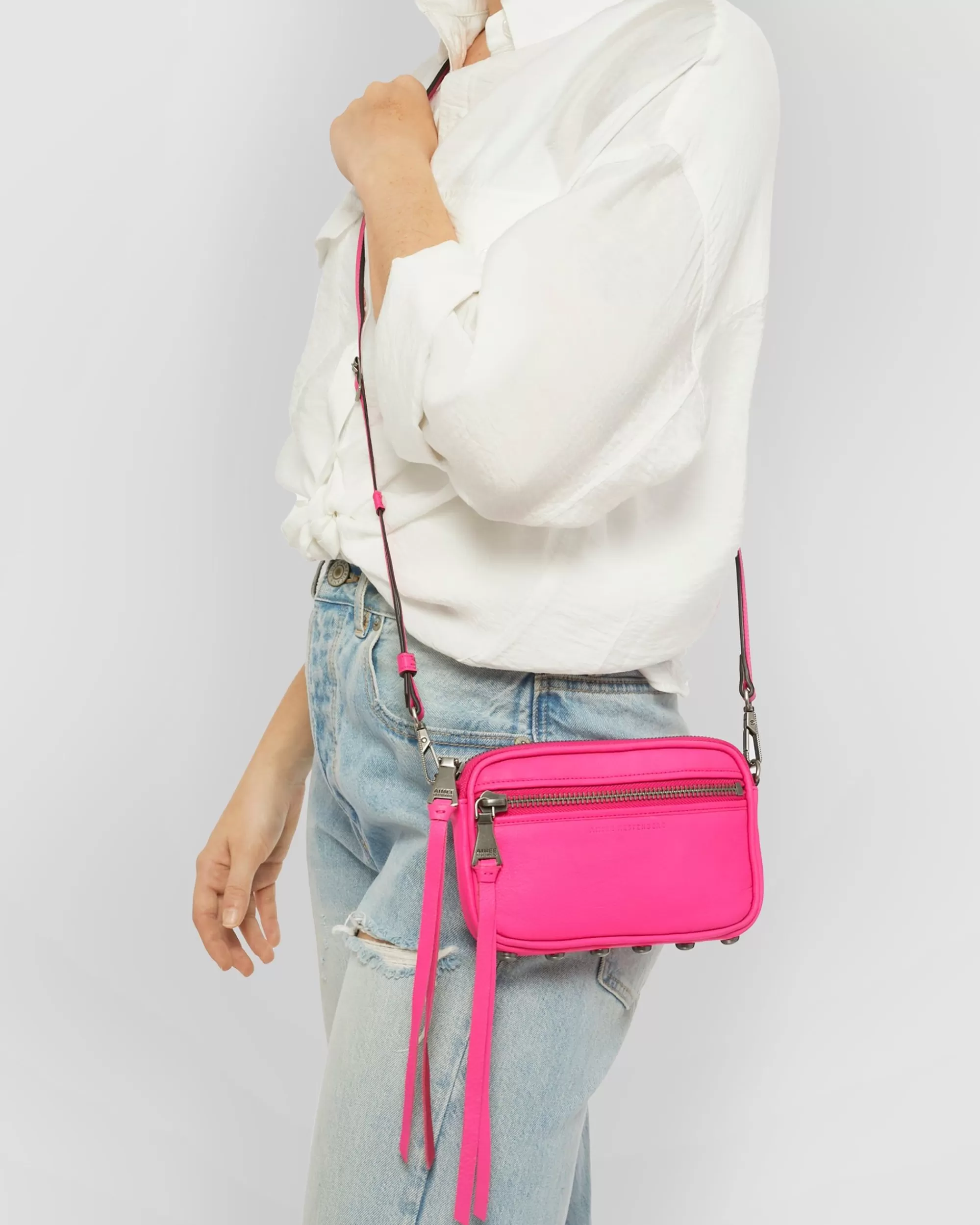 Aimee Kestenberg Crossbody Bags-Lets Ride Mini Crossbody Hot Pink