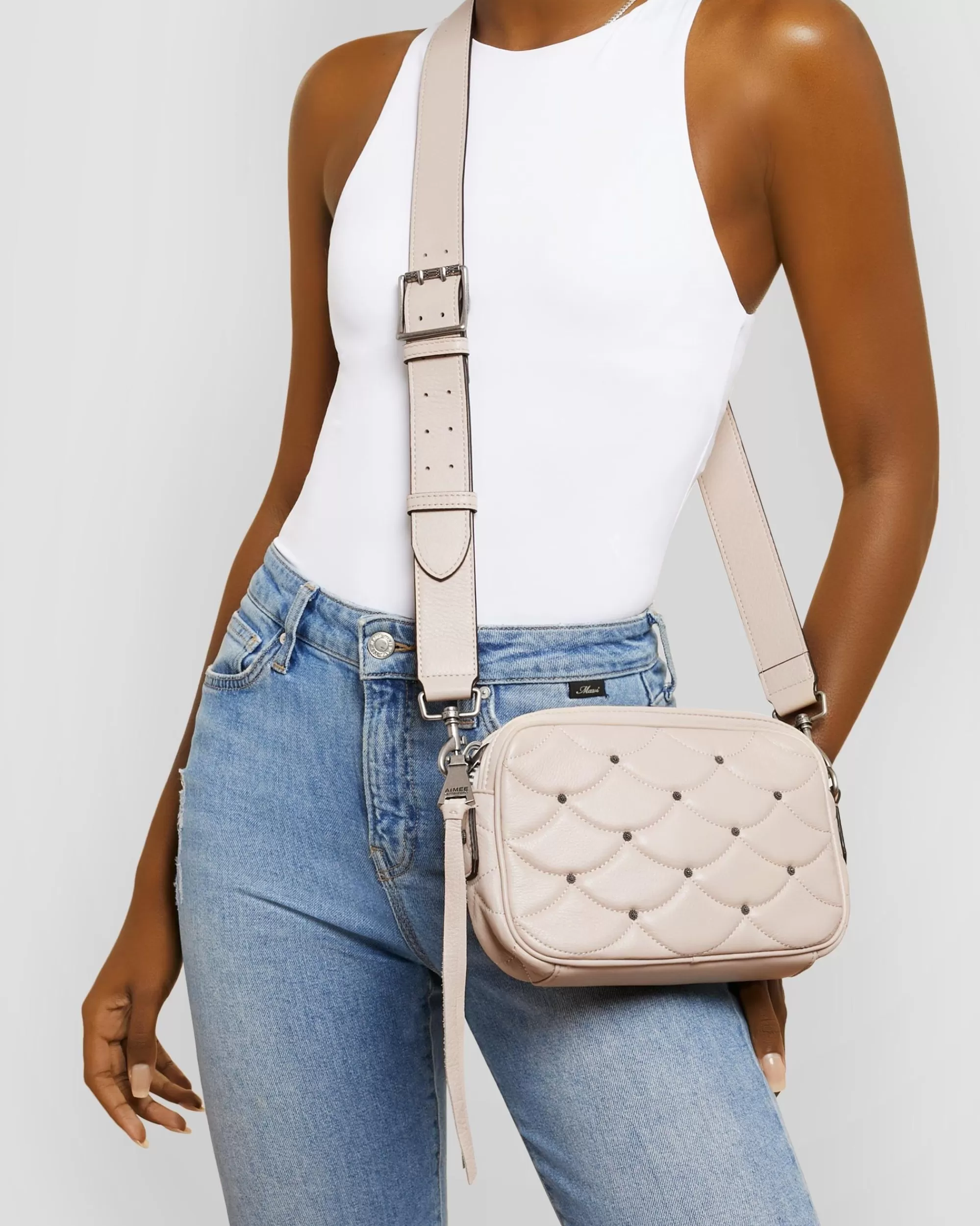 Aimee Kestenberg Crossbody Bags-Light Up The Night Camera Crossbody Sandy