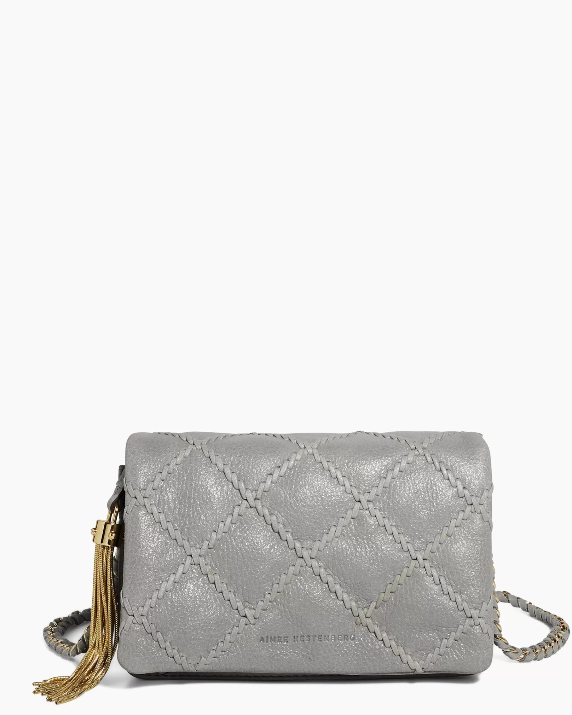 Aimee Kestenberg Crossbody Bags-Madison Convertible Chain Crossbody Cool Grey Vintage