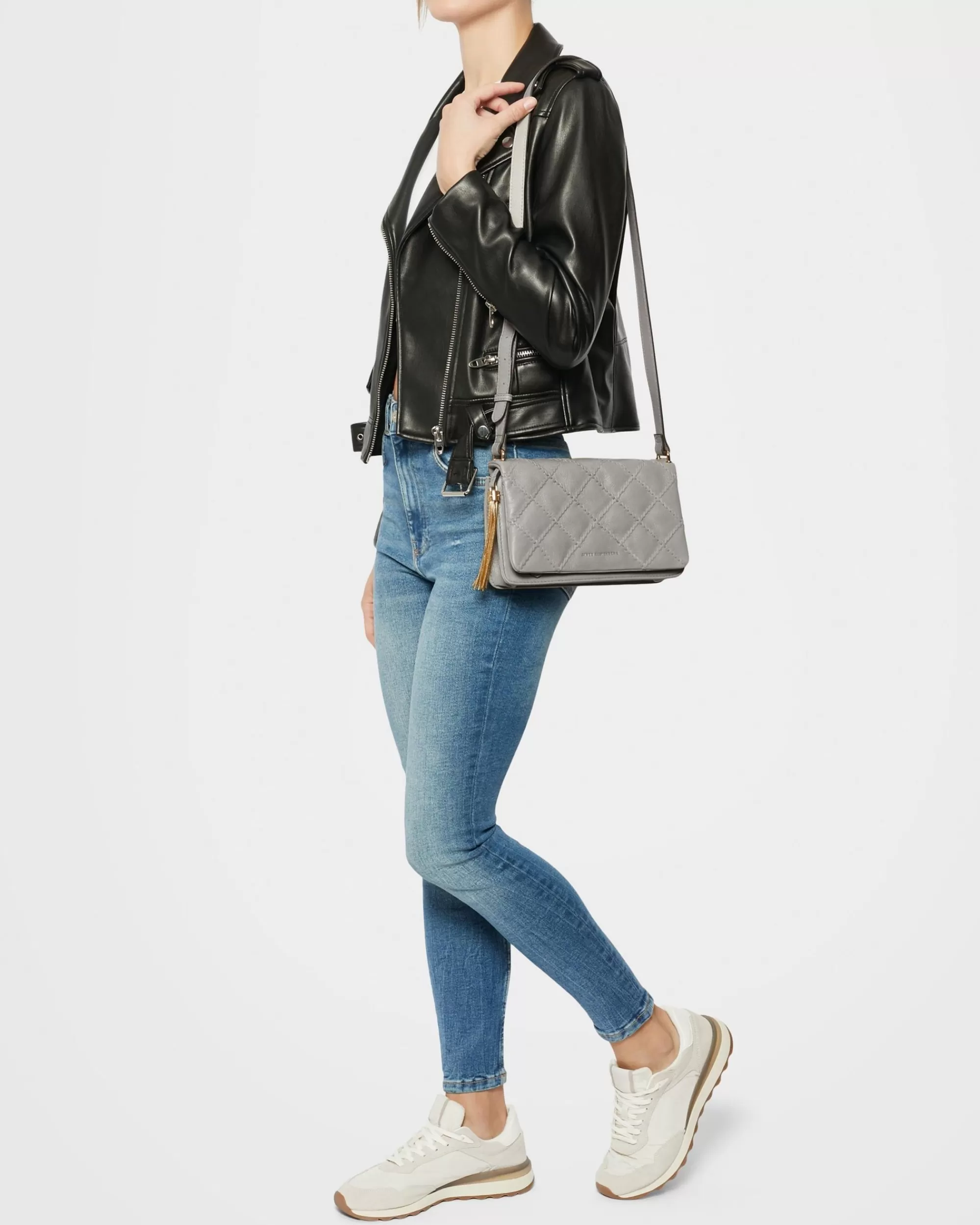 Aimee Kestenberg Satchels-Madison Medium Shoulder Cool Grey Vintage
