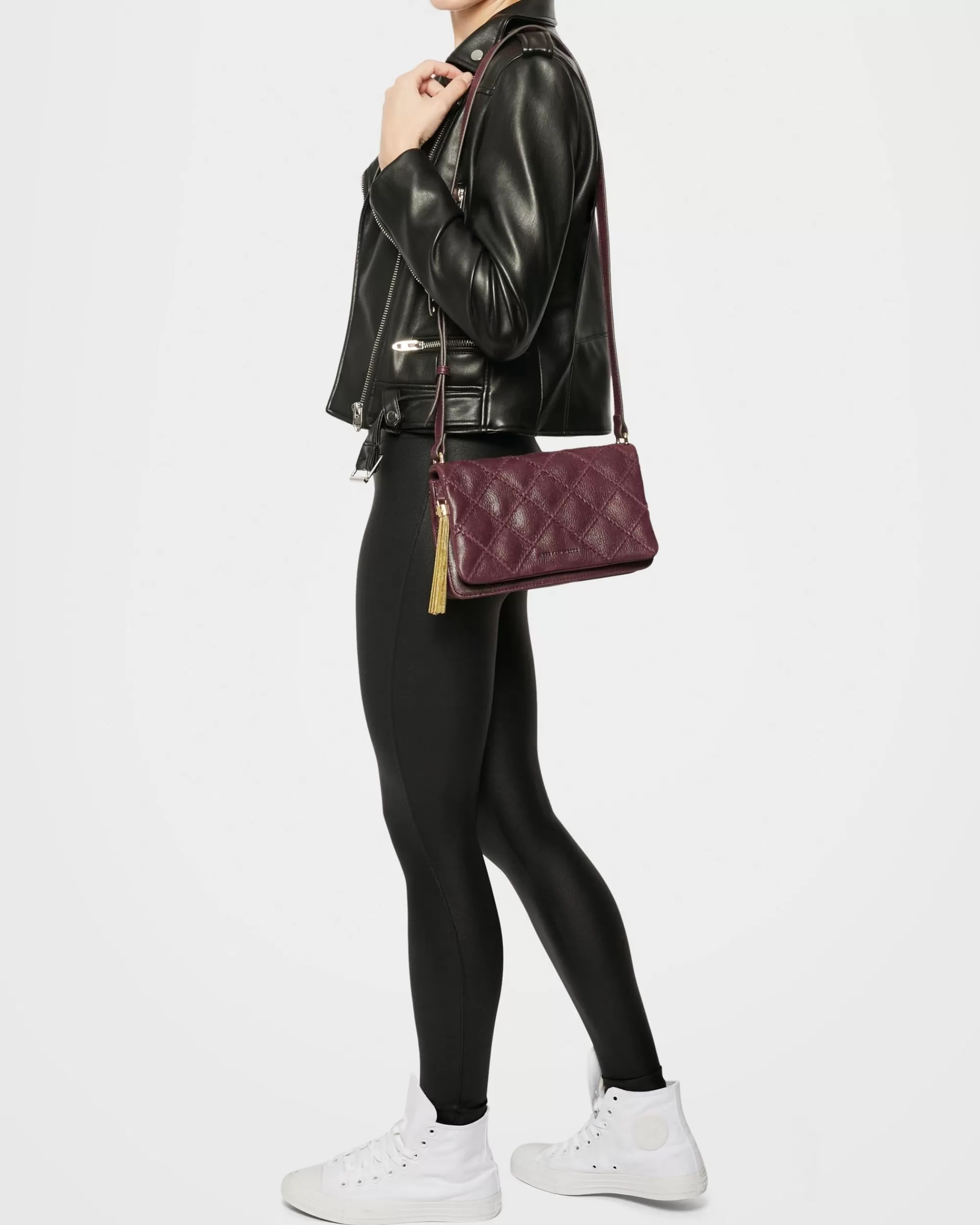 Aimee Kestenberg Satchels-Madison Medium Shoulder True Plum Vintage