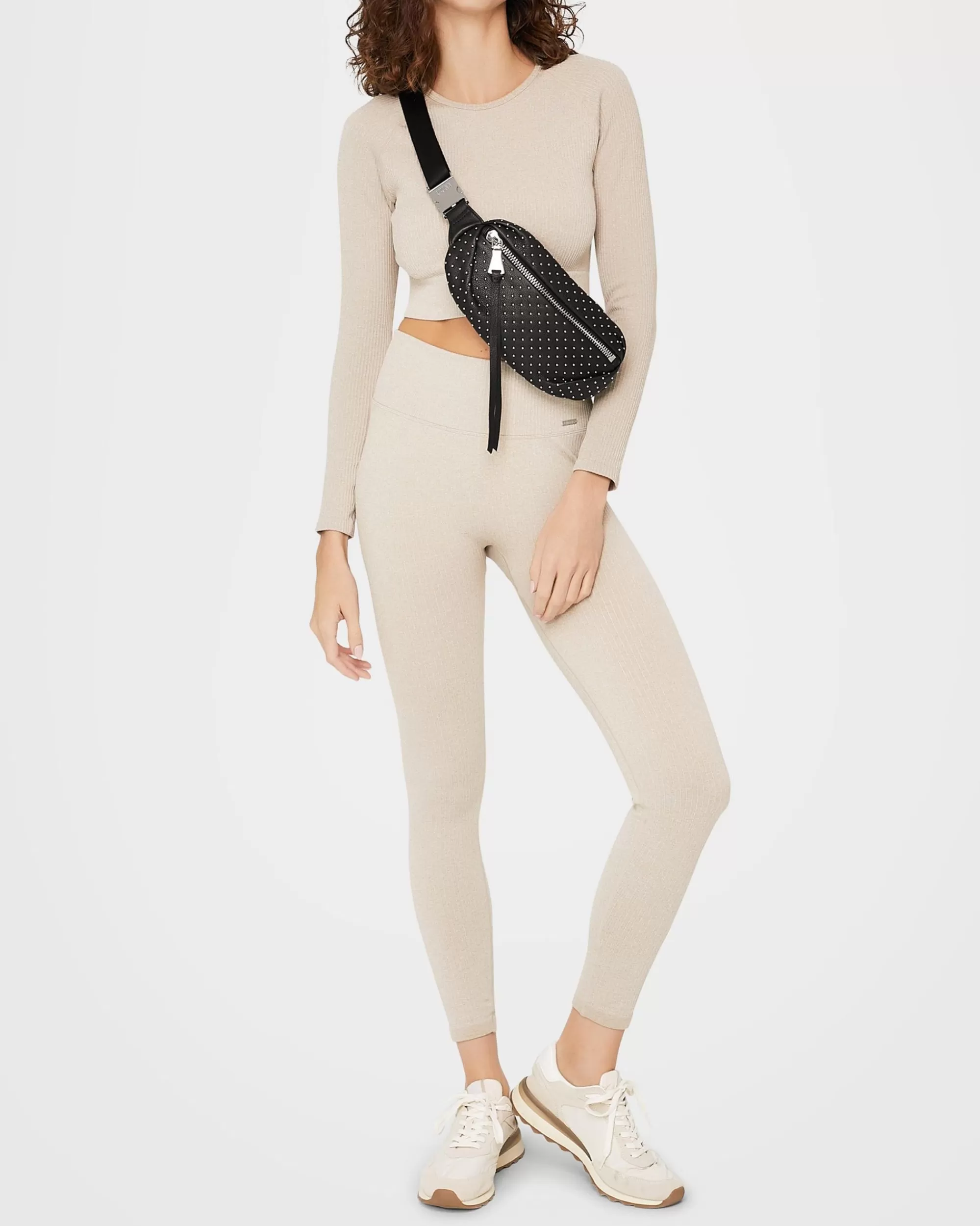 Aimee Kestenberg Bum Bags & Belt Bags-Milan Novelty Bum Bag Black With Microstuds