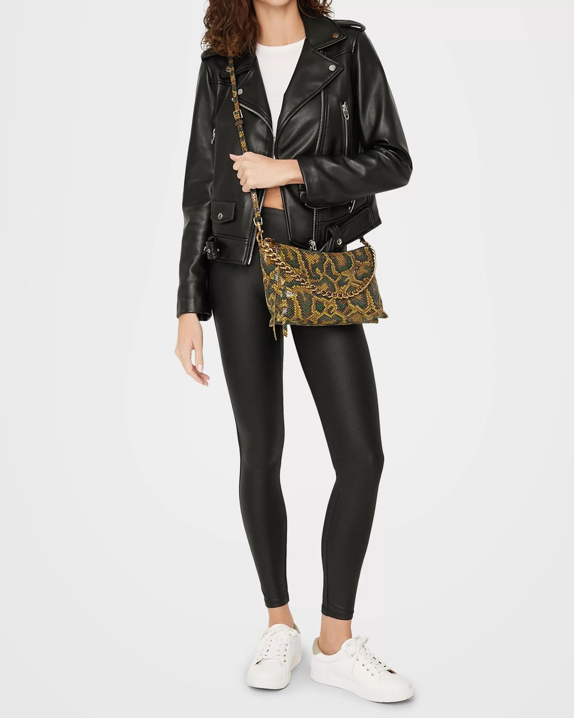 Aimee Kestenberg Crossbody Bags-Mystro Heart Chain Convertible Crossbody Cumin Snake