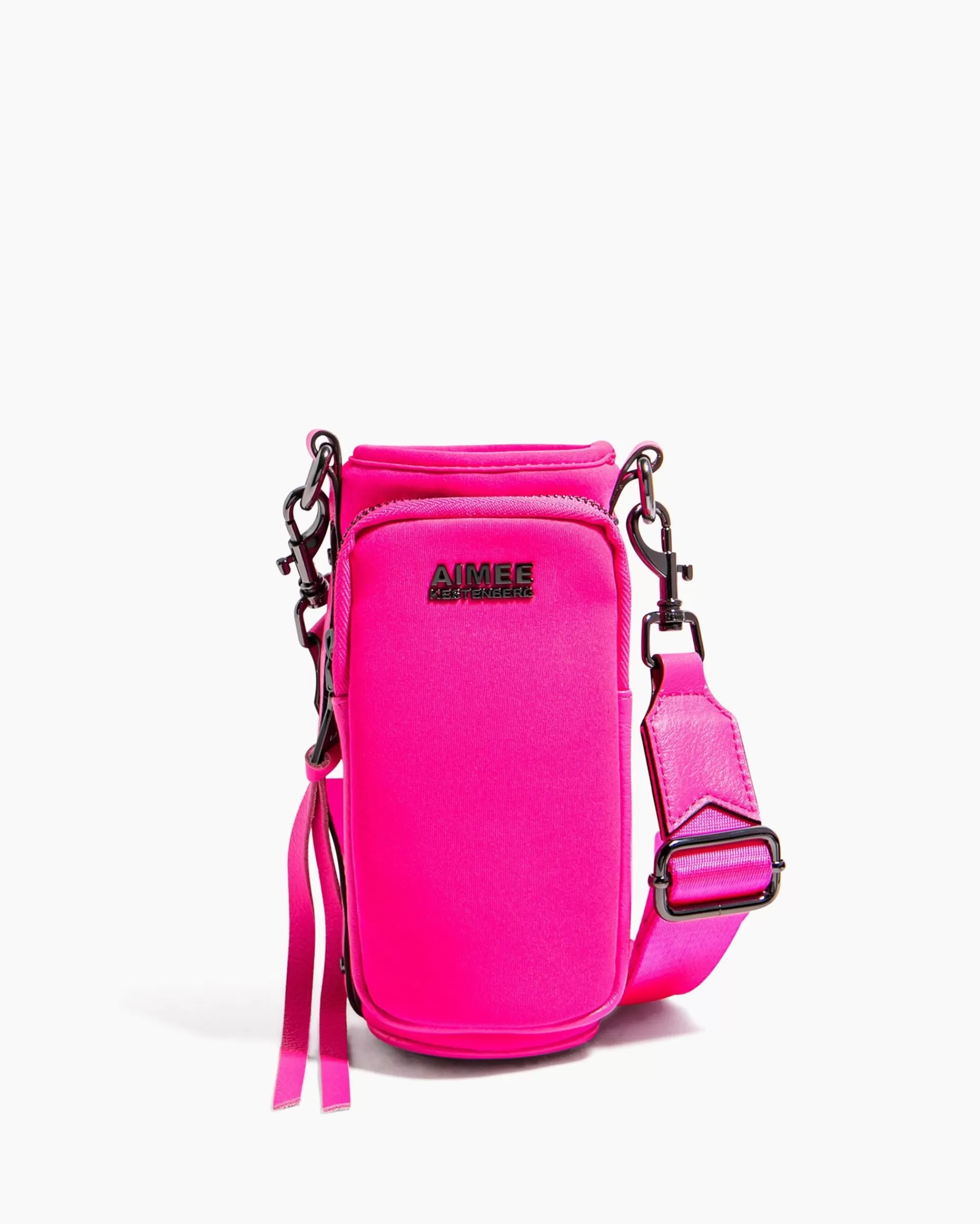 Aimee Kestenberg Crossbody Bags-On Top Of The World Water Bottle Crossbody Pop Pink