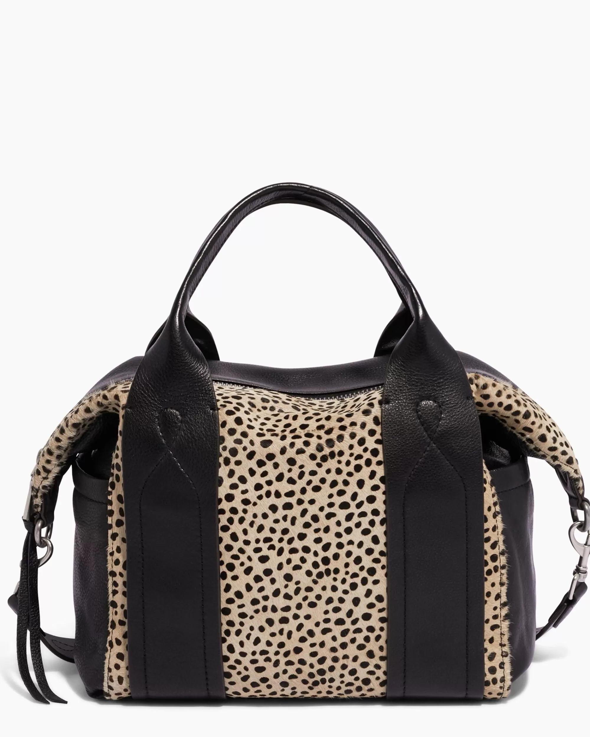 Aimee Kestenberg Satchels-Runaway Convertible Satchel Oat Cheetah Haircalf