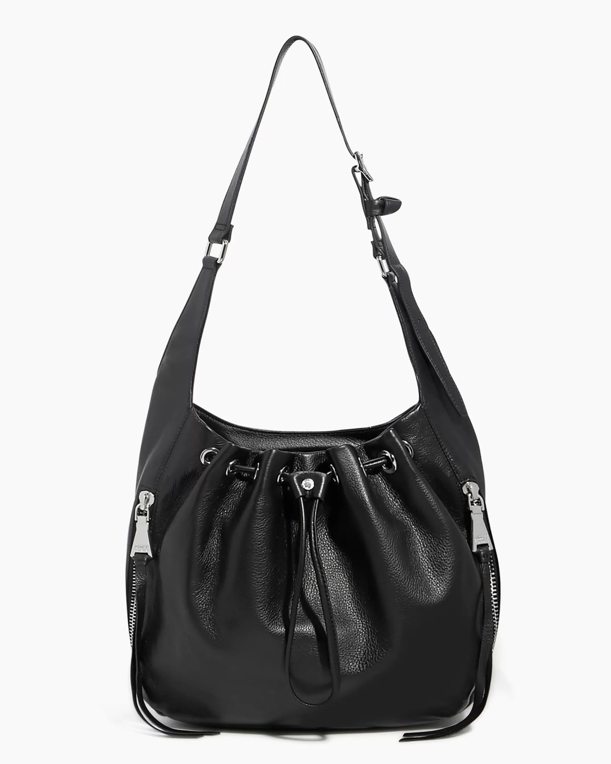 Aimee Kestenberg Shoulder Bags-Serene Drawstring Shoulder Black