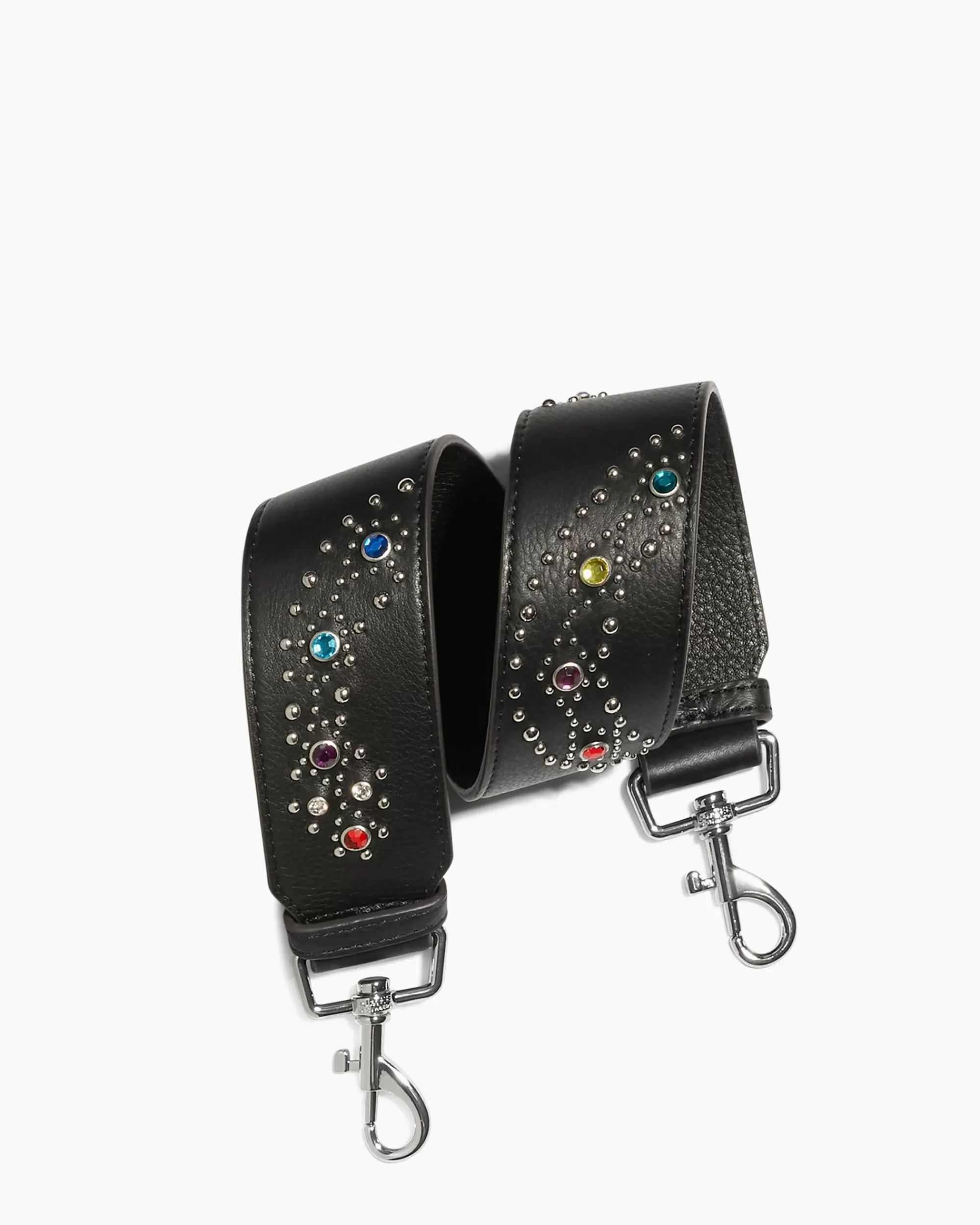 Aimee Kestenberg Straps-Snake Shoulder Strap Black Snake Studs