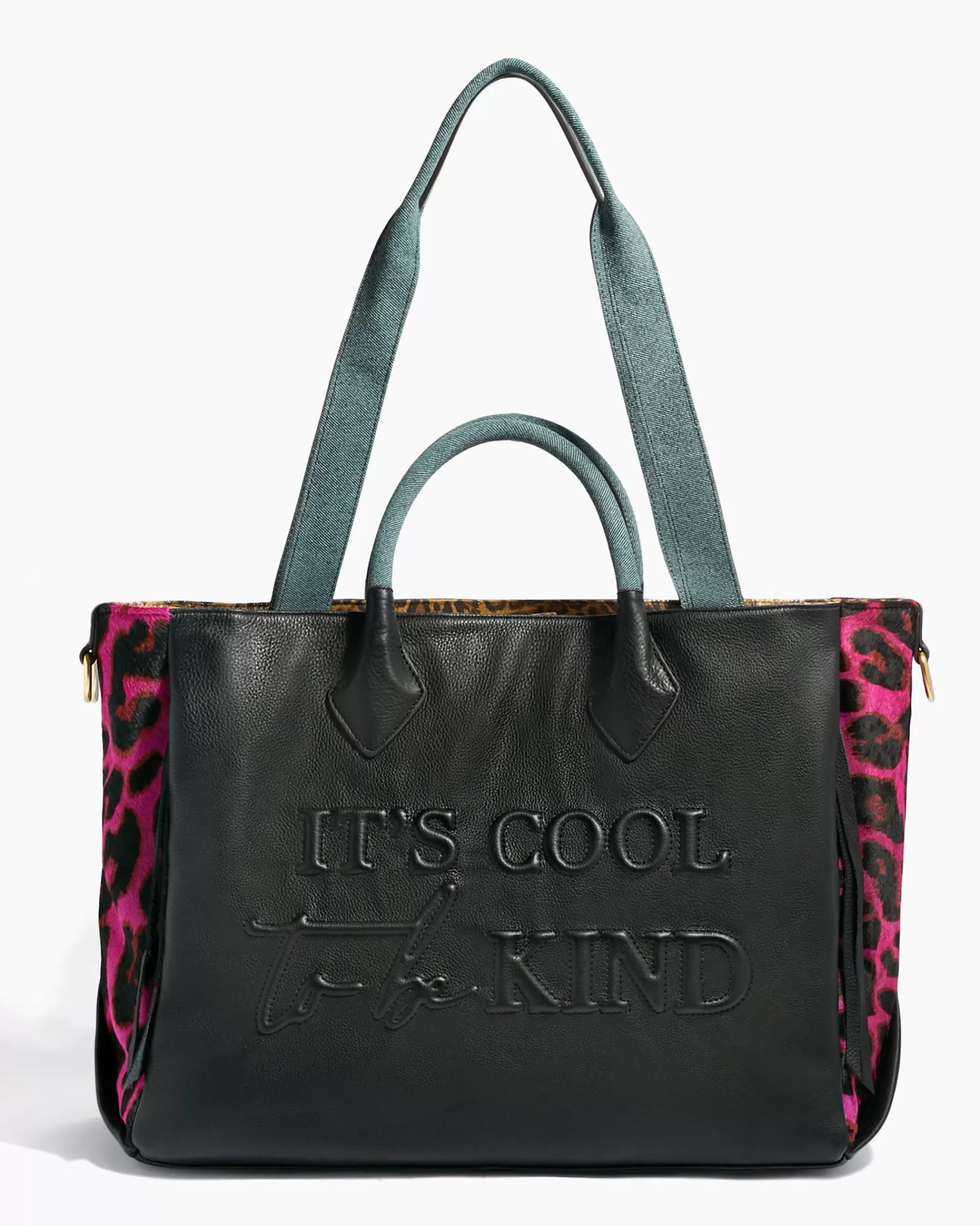 Aimee Kestenberg Tote Bags-Speak Up Novelty Large Tote Multi Colorblock