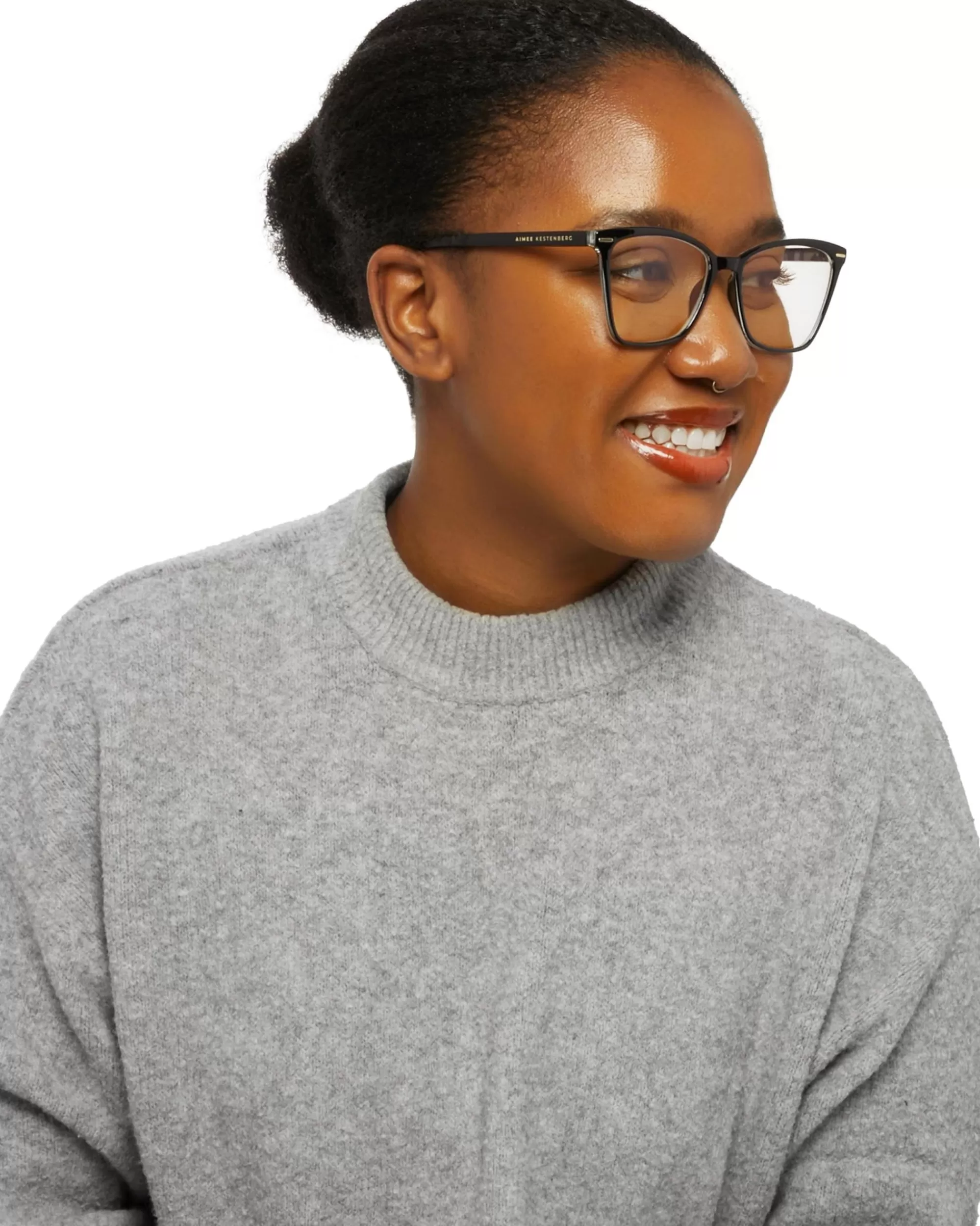 Aimee Kestenberg Eyewear-Stanton-Blue Light Black With Leopard