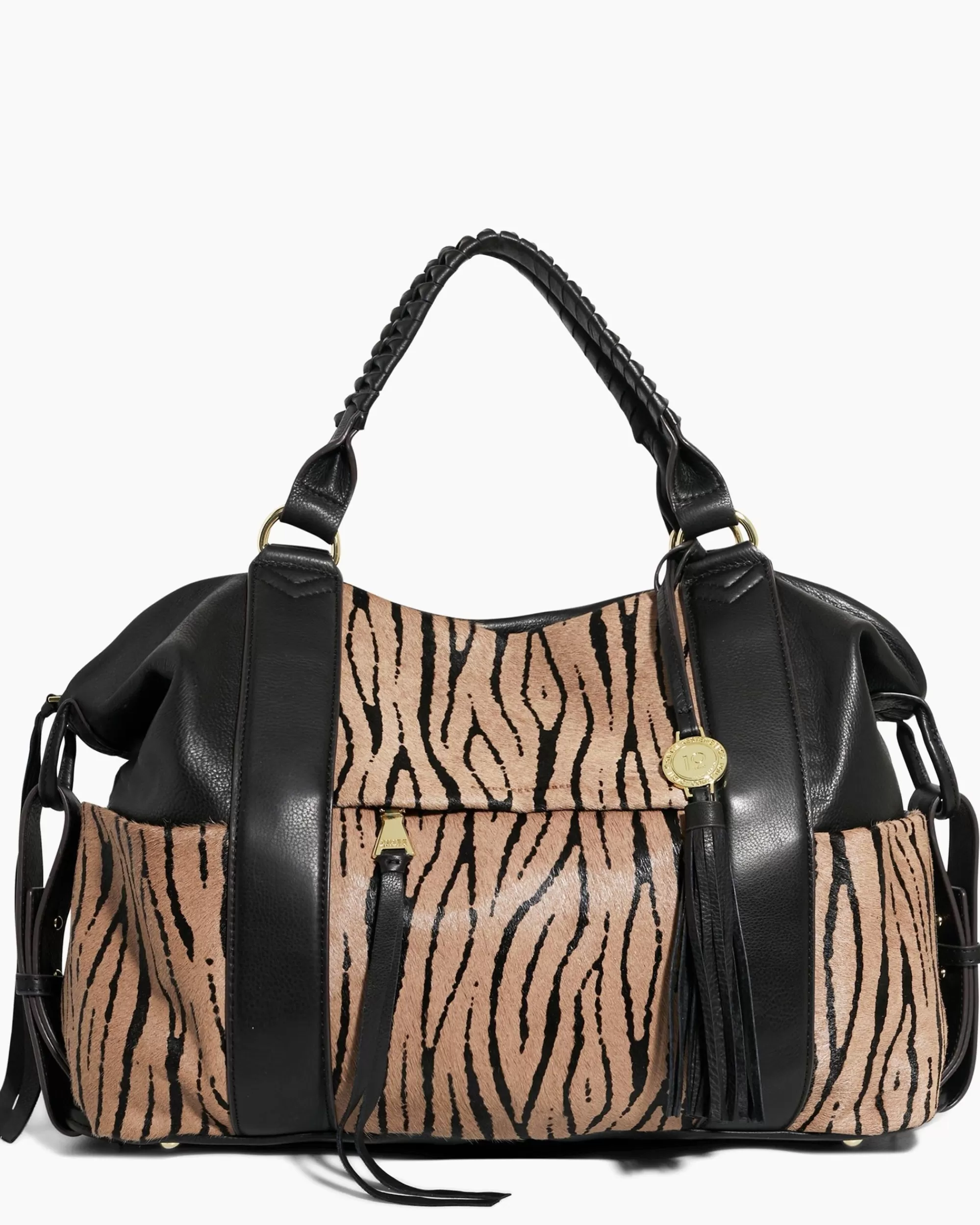 Aimee Kestenberg Satchels-Suzie Large Satchel Tiger Haircalf