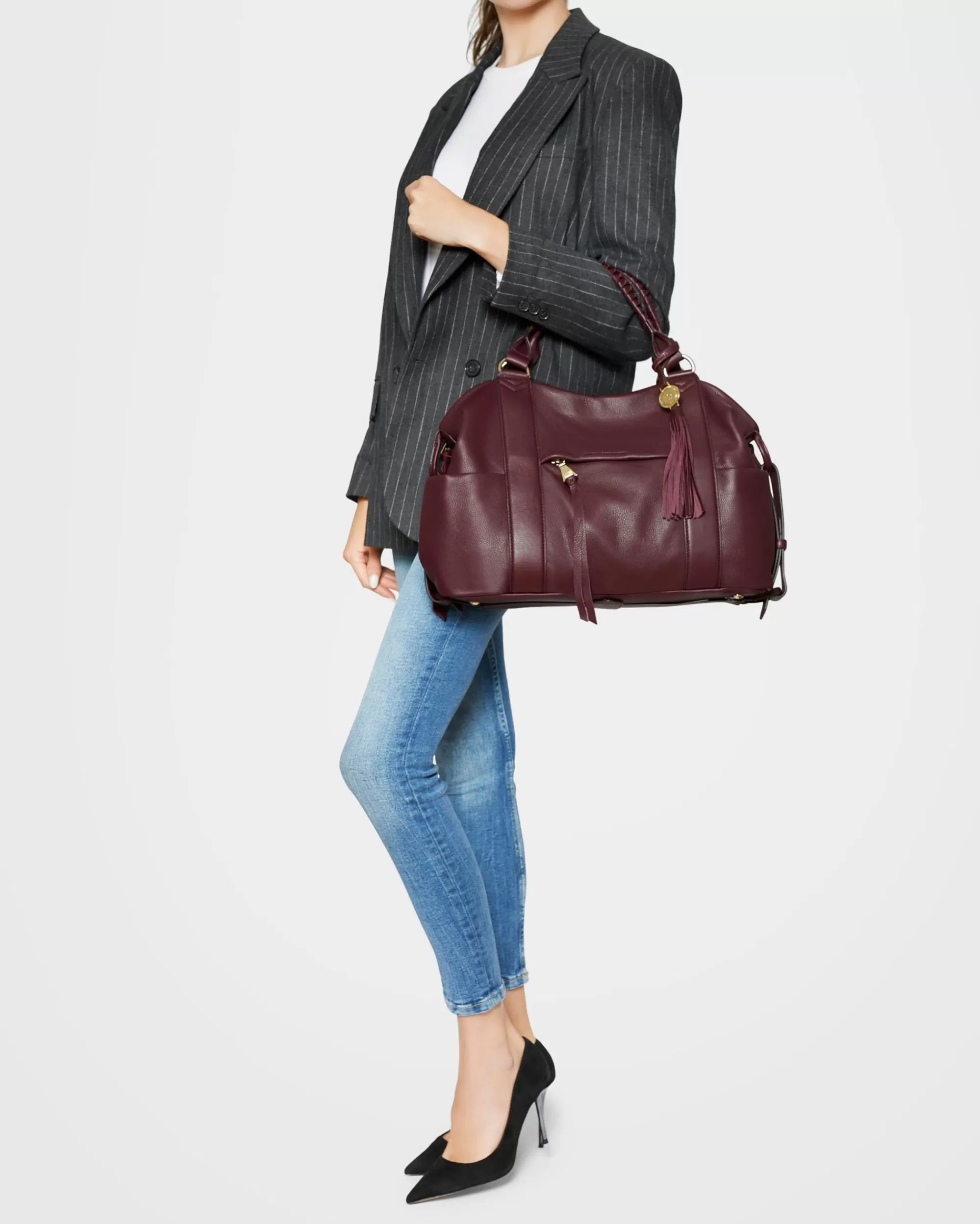 Aimee Kestenberg Satchels-Suzie Large Satchel True Plum