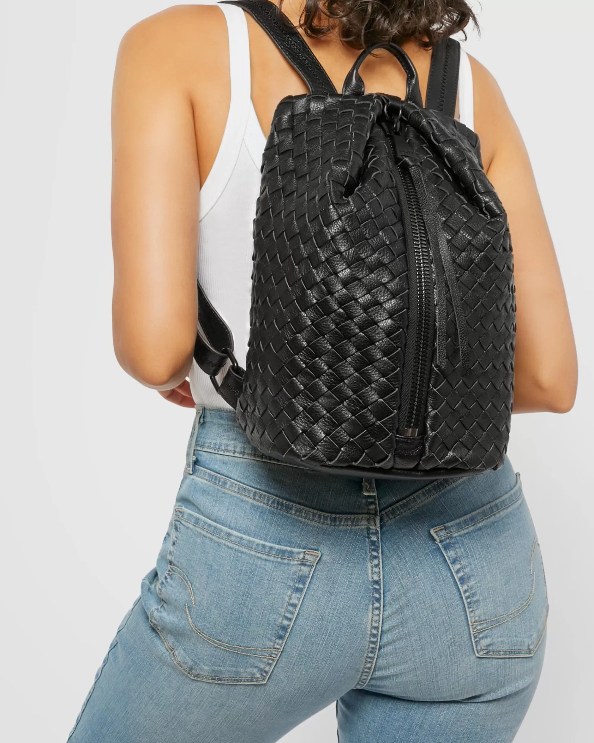 Aimee Kestenberg Backpacks-Tamitha Backpack Black Woven
